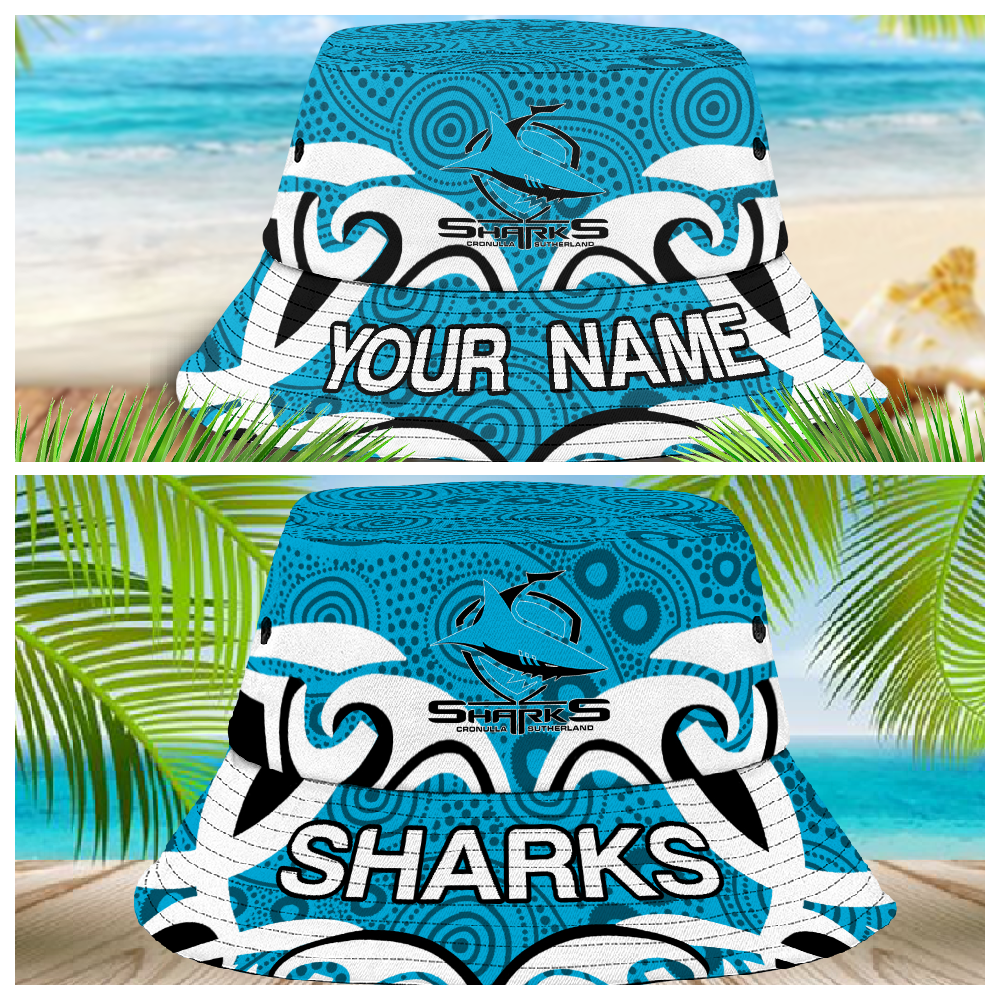 Nrl Cronulla-Sutherland Sharks Bucket Hat For Lover, Boyfriend, Husband