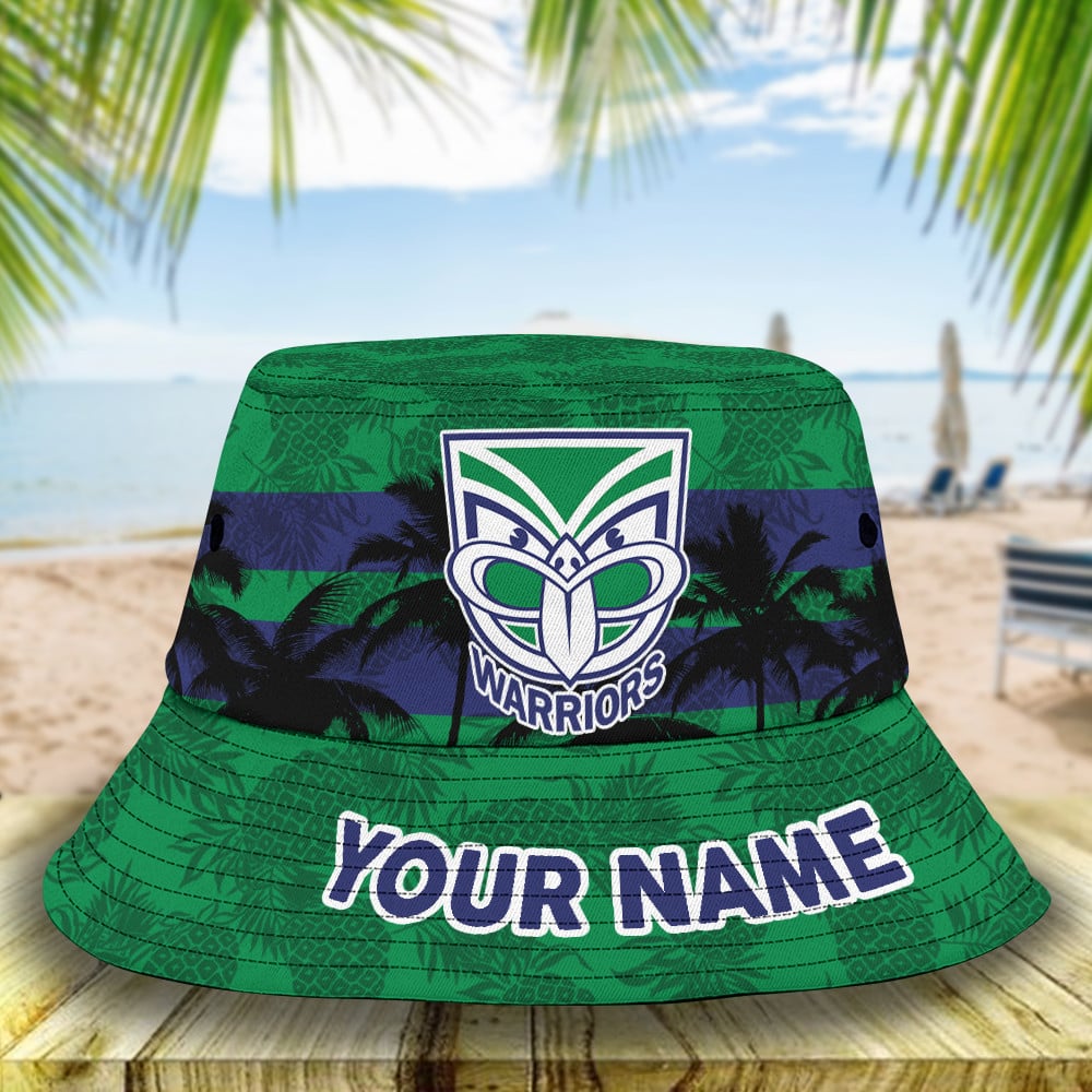 Nrl Warriors Bucket Hat For Fan