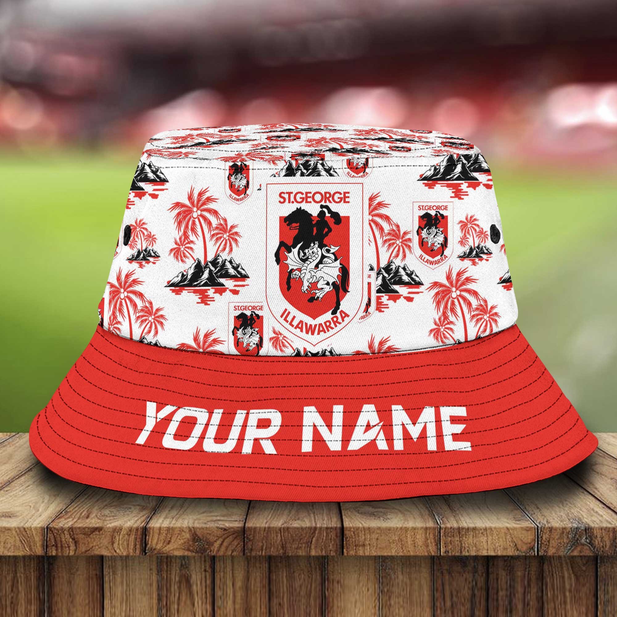 Nrl St. George Illawarra Dragons New Bucket Hat For Fan