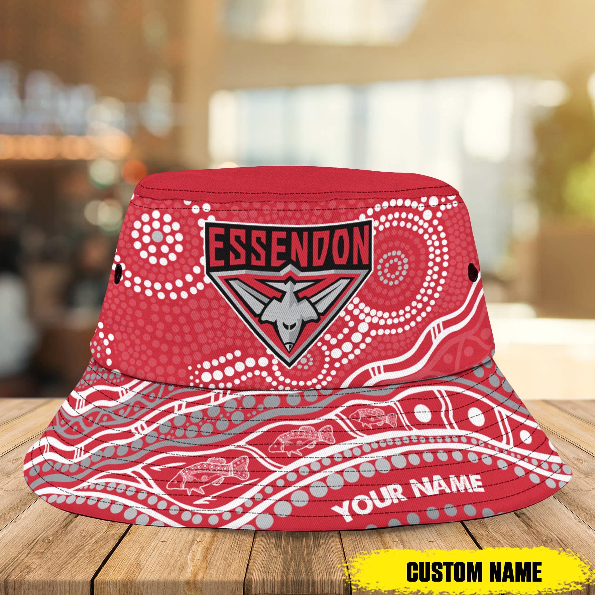 Afl Essendon Personalized Bucket Hat For Fans
