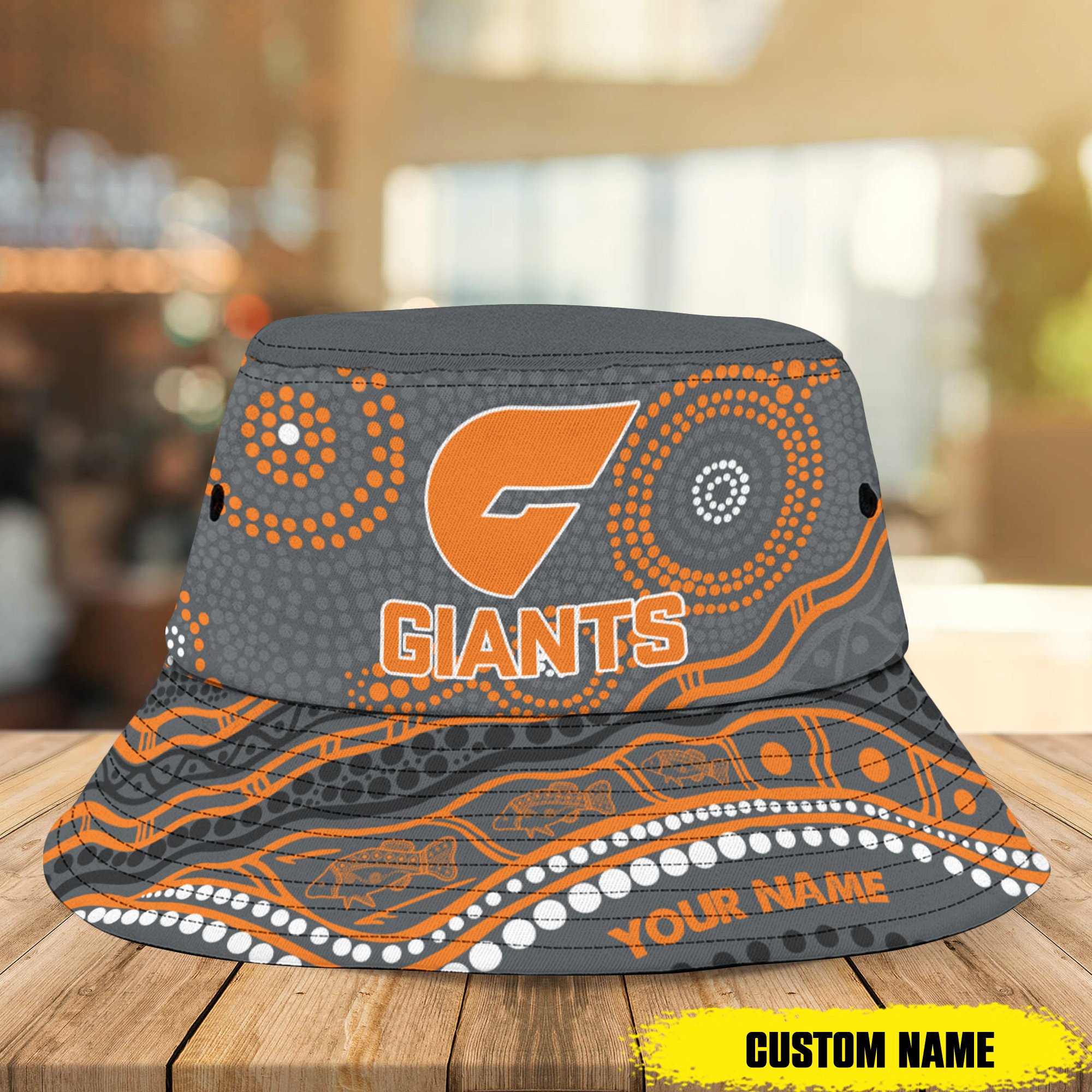 Afl Gws Giants Personalized Bucket Hat For Fans