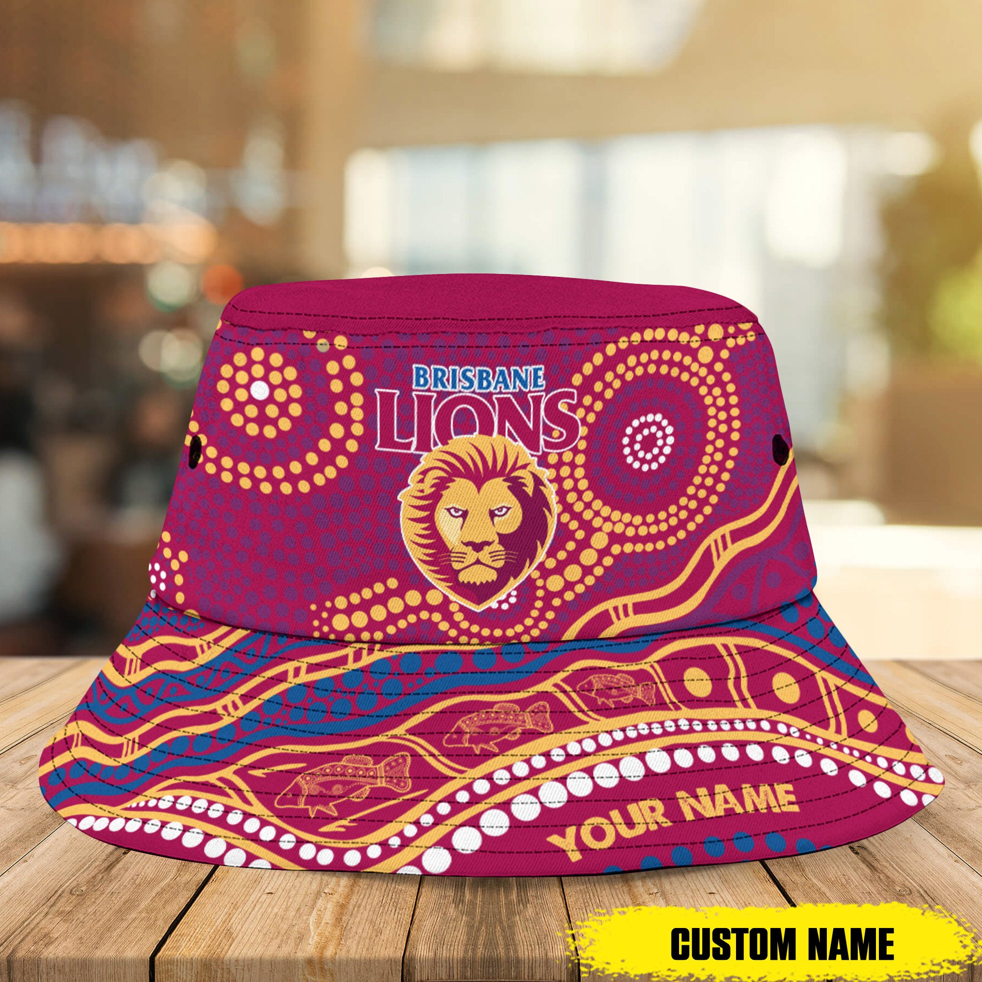 Afl Brisbane Lions Personalized Bucket Hat For Fans