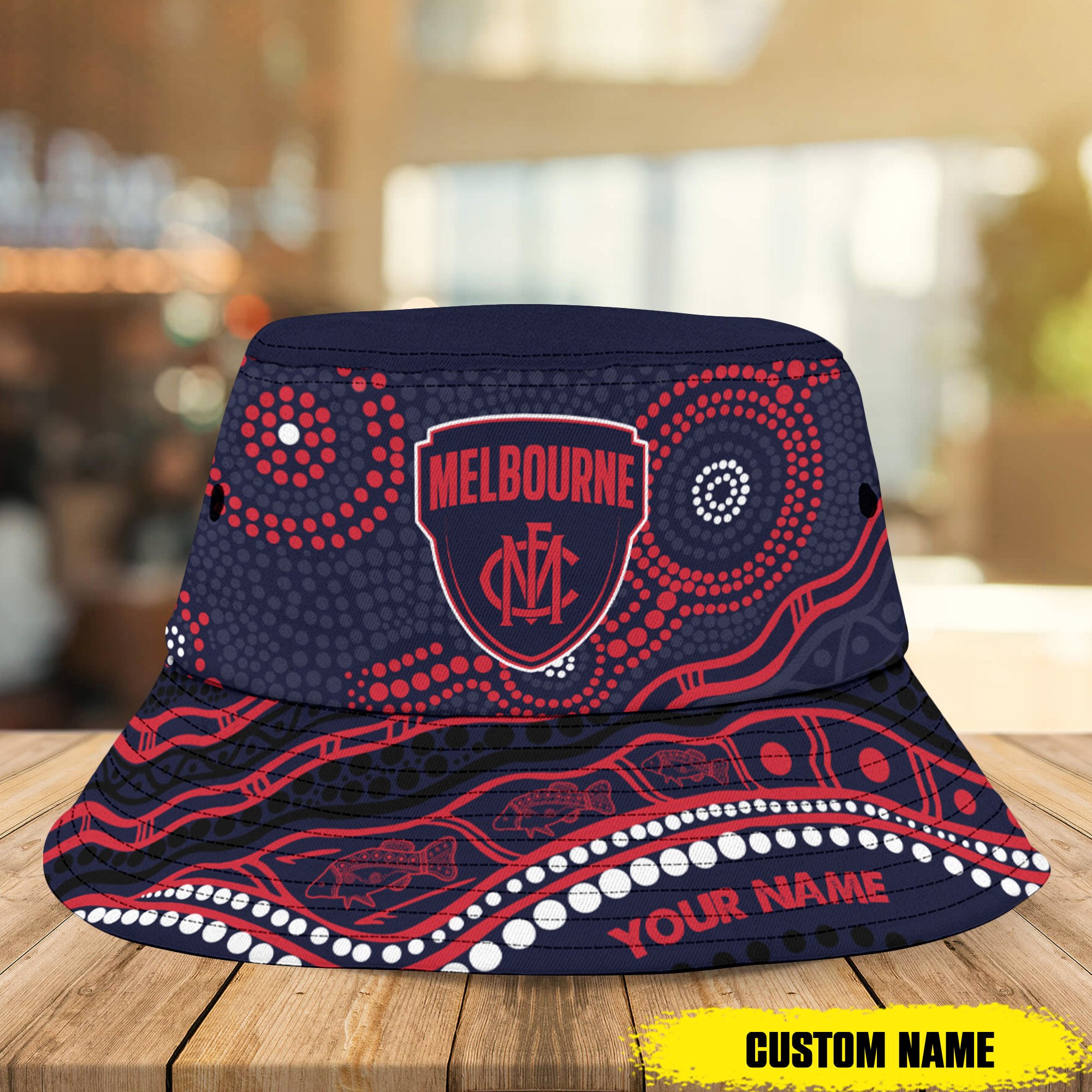 Afl Melbourne Personalized Bucket Hat For Fans