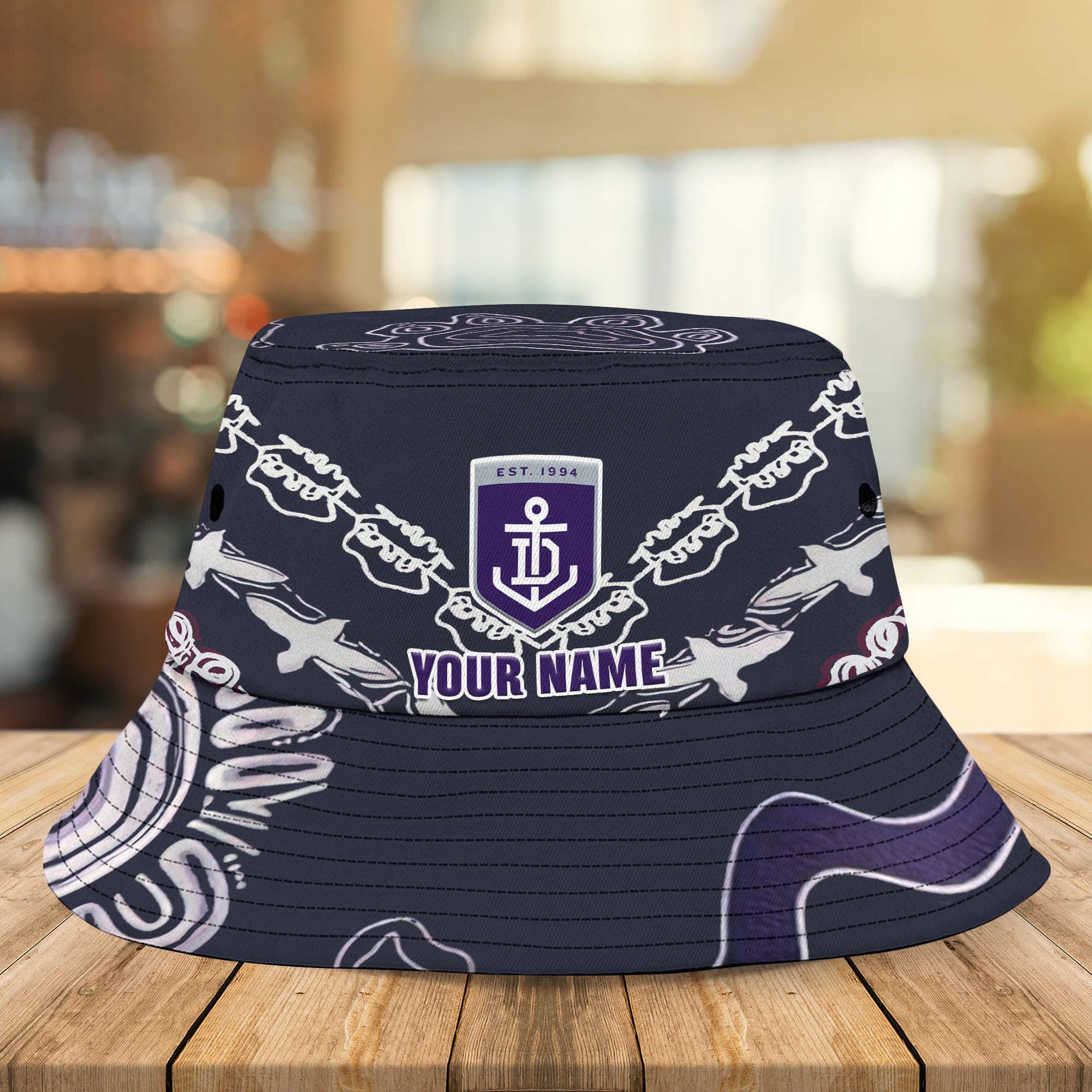 Afl Fremantle Indigenous New Personalized Bucket Hat For Fans