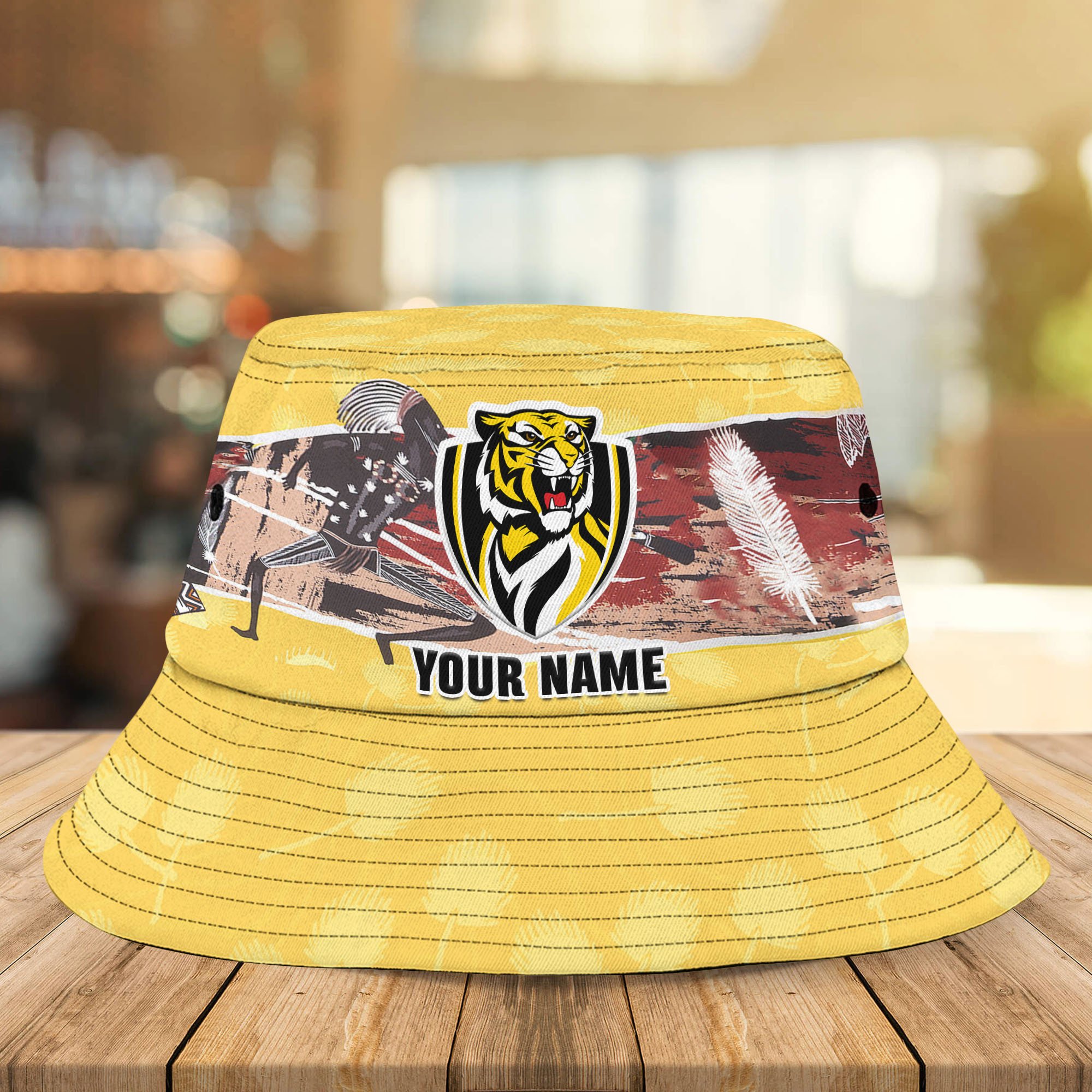 Afl Richmond Indigenous New Personalized Bucket Hat For Fans