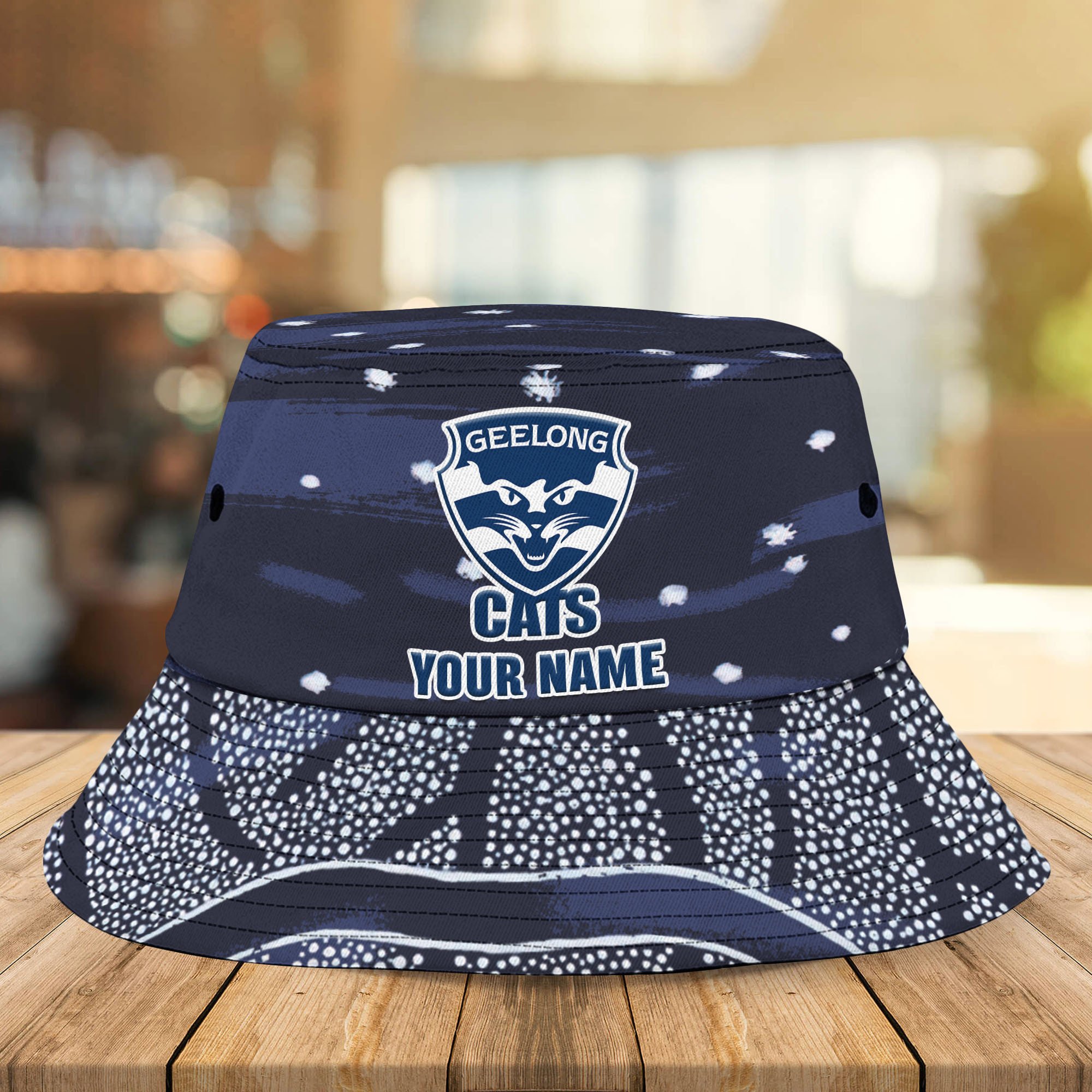 Afl Geelong Cats Indigenous New Personalized Bucket Hat For Fans