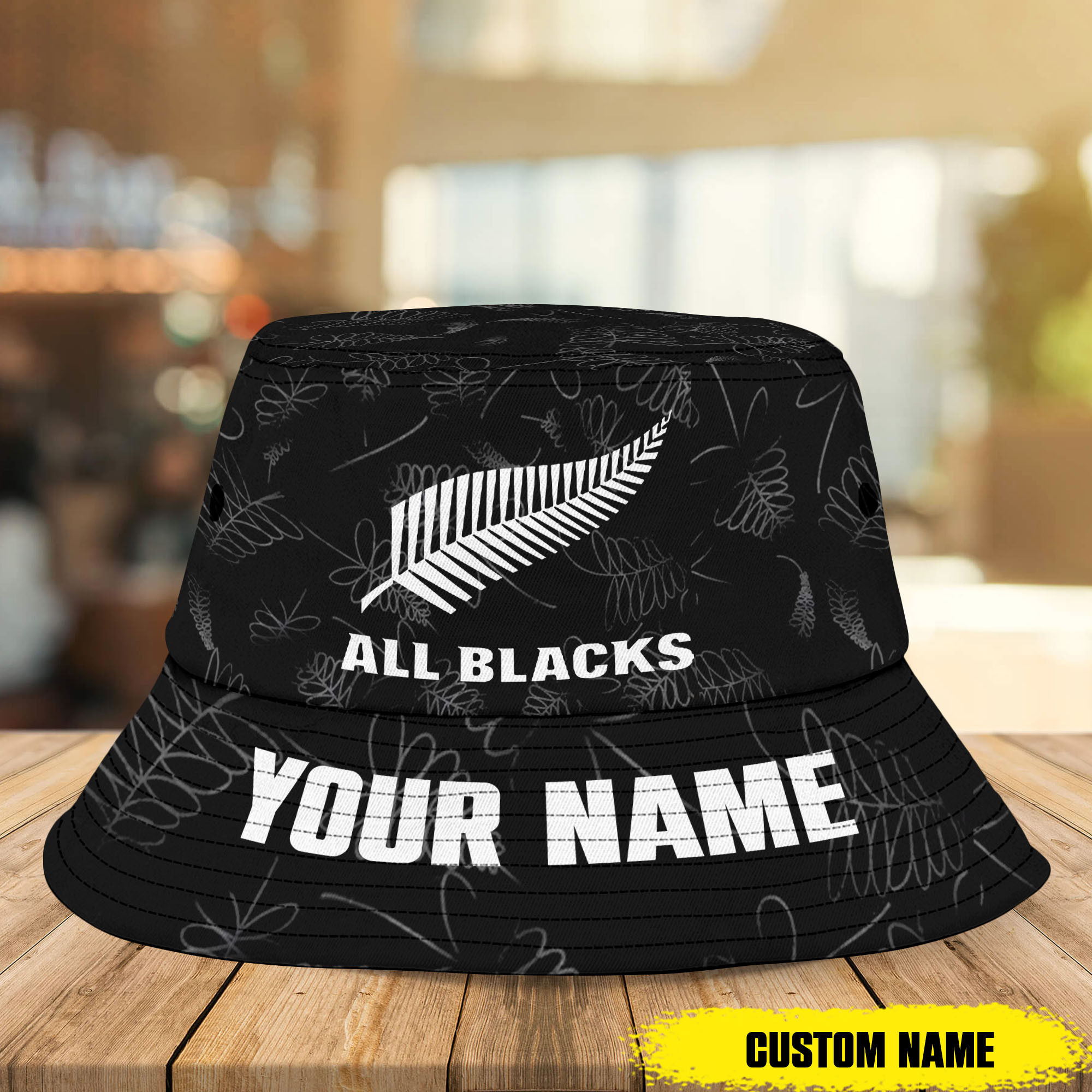 New Zealand National Rugby Union Team Personalized Bucket Hat For Fan