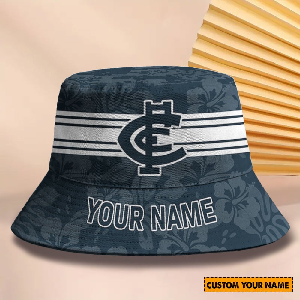 Afl Carlton Blues Football Club Bucket Hat Custom Outdoor Fan Hat