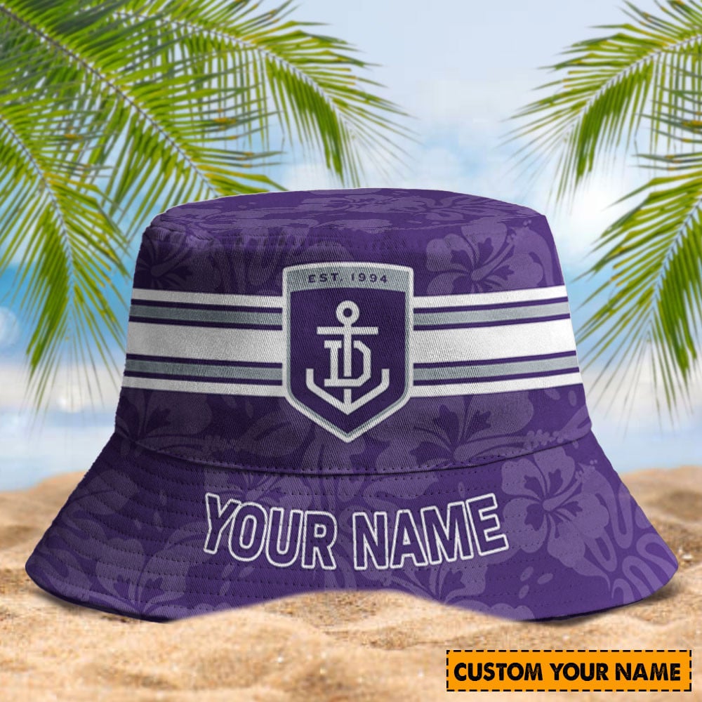 Afl Fremantle Dockers Football Club Bucket Hat Custom Afl Supporter Hat