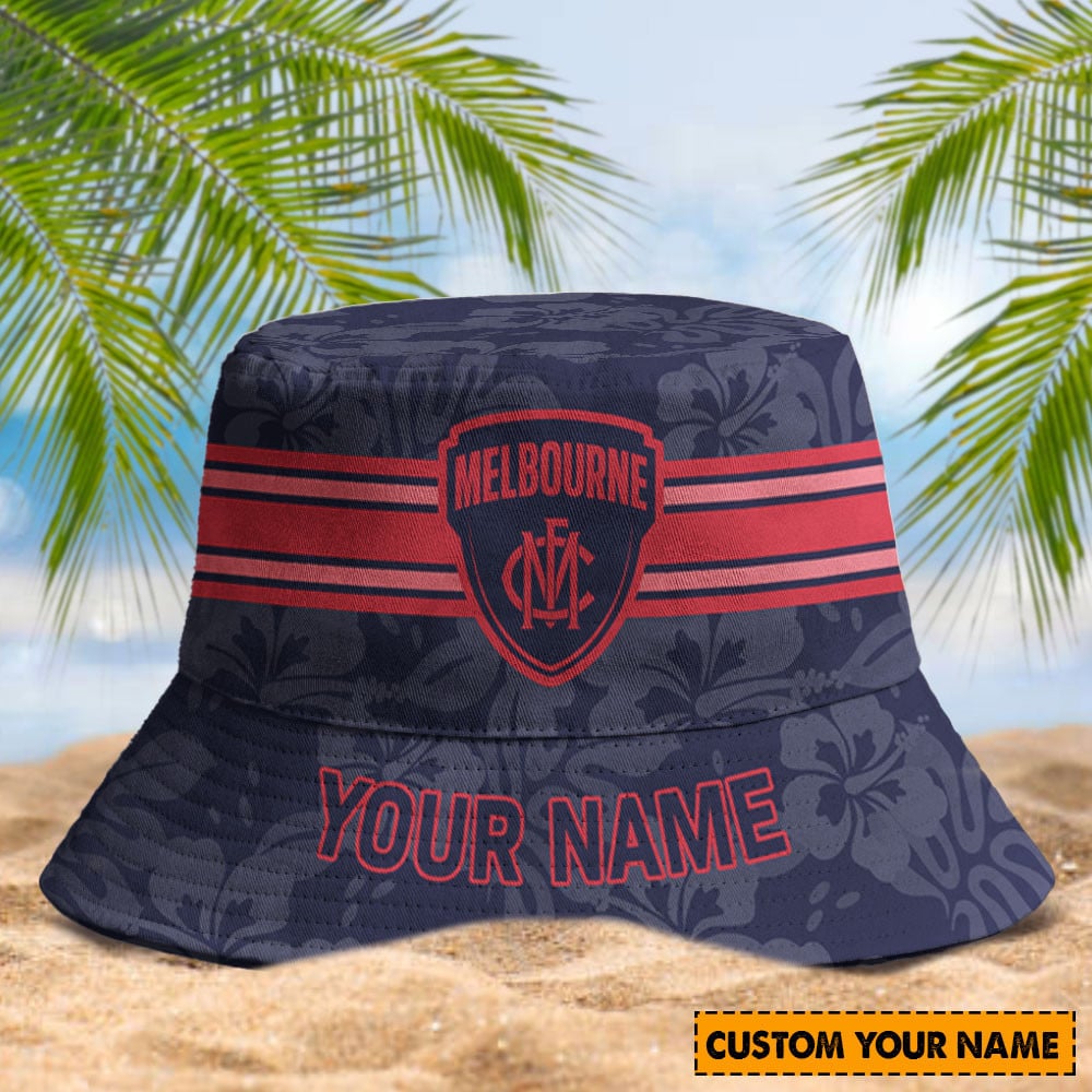 Afl Melbourne Demons Football Club Bucket Hat Personalized Afl Headwear