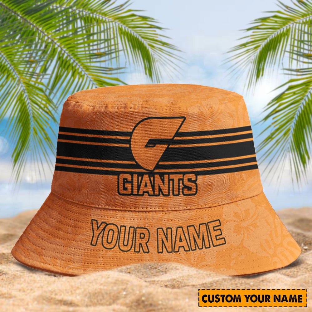 Afl Greater Western Sydney Giants Personalized Bucket Hat 