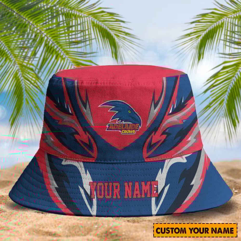 Afl Custom  Bucket Hat Adelaide Crows Personalized Outdoor Fan Gear