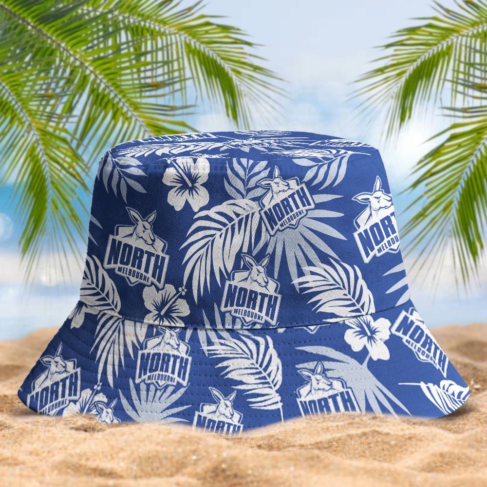 Afl North Melbourne Kangaroos Football Club Bucket Hat Afl Outdoor Sun Hat