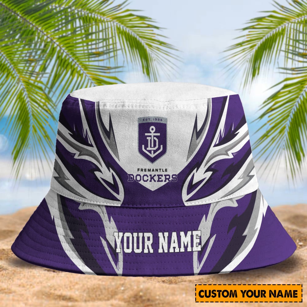 Afl Fremantle Dockers Football Club Bucket Hat Custom Printed Game Hat