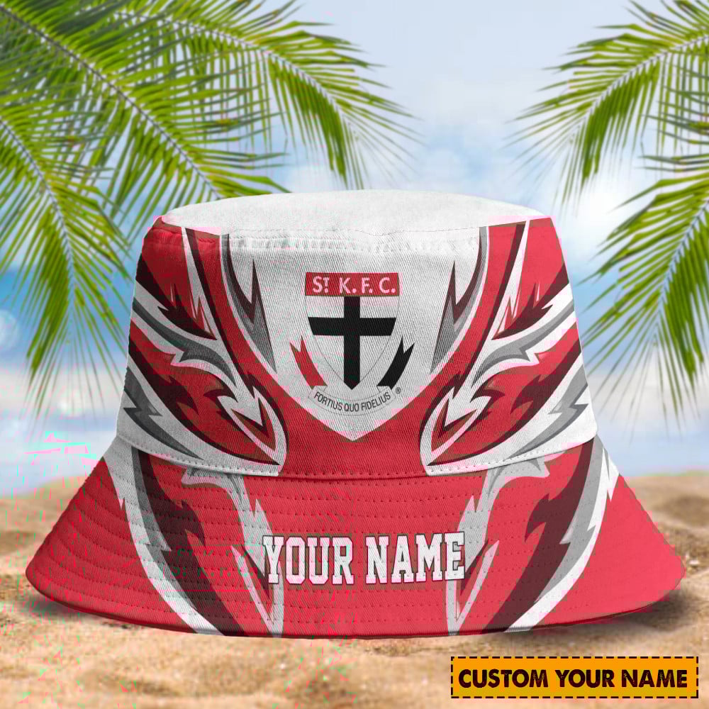 Afl St Kilda Saints Football Club Bucket Hat Game Day Summer Headwear