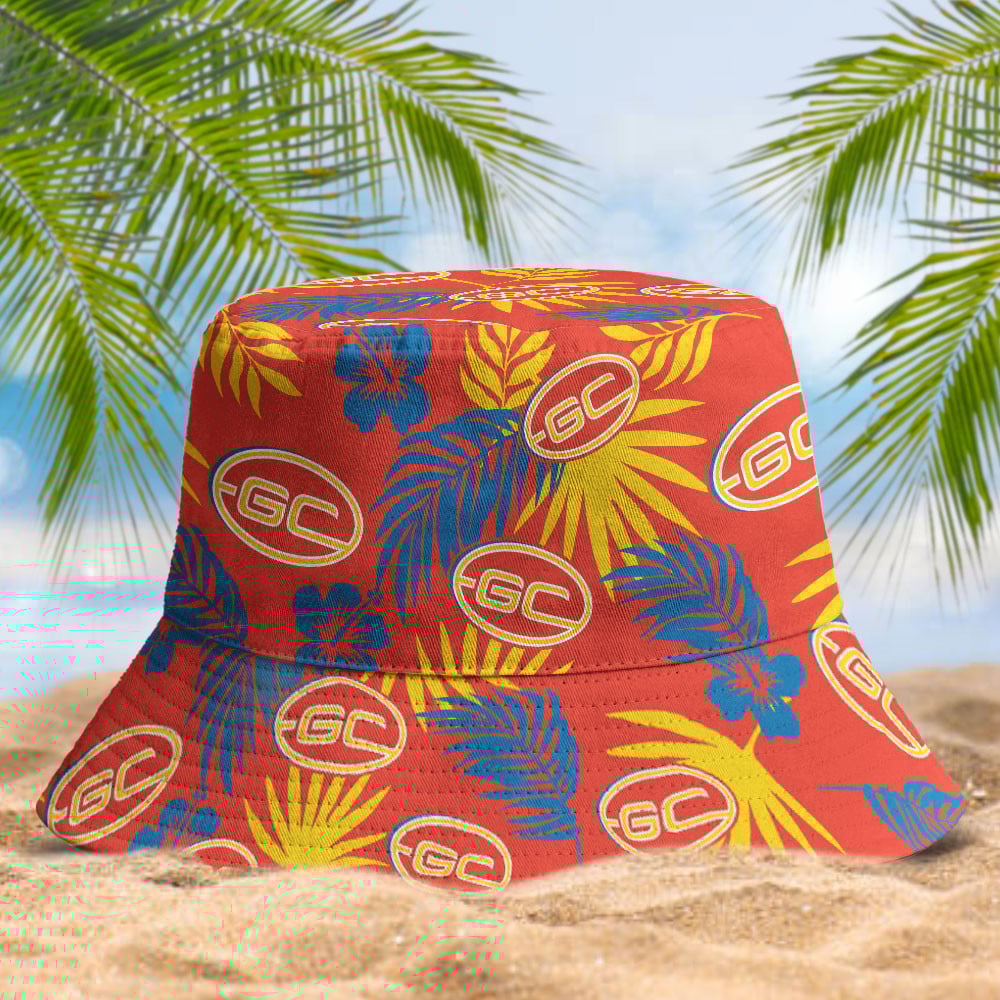 Afl Gold Coast Suns Football Club Bucket Hat Personalized Afl Fan Hat