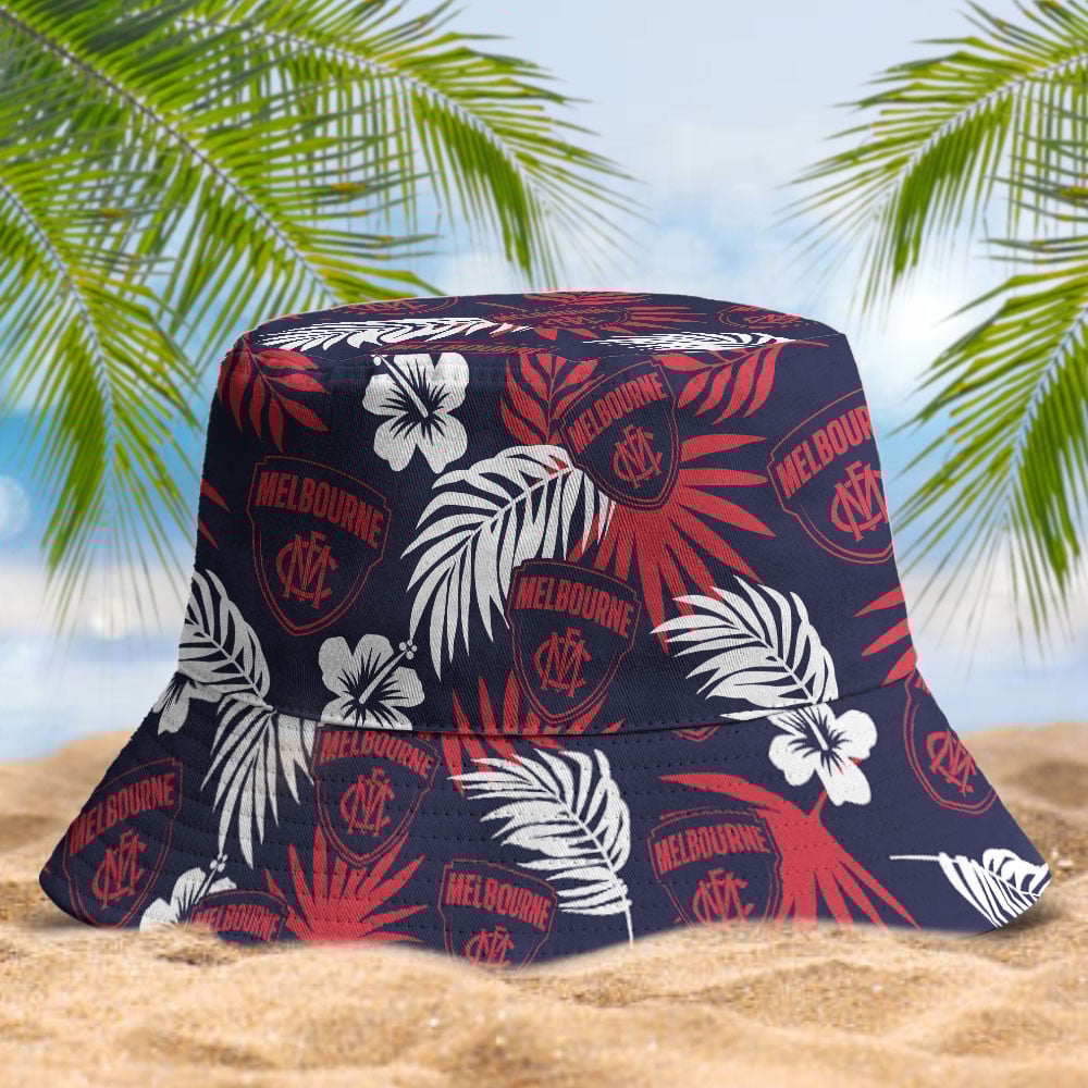 Afl Melbourne Demons Football Club Bucket Hat Supporter Gear For Summer