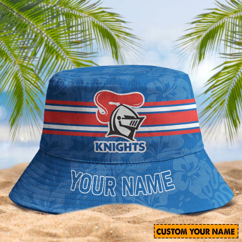 Newcastle Knights Custom Name Bucket Hat 