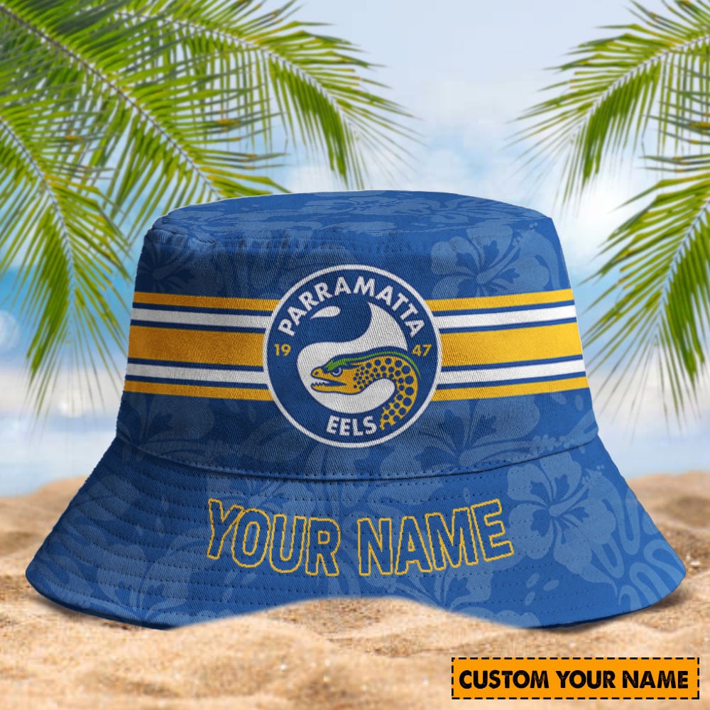 Parramatta Eels Custom Name Bucket Hat 