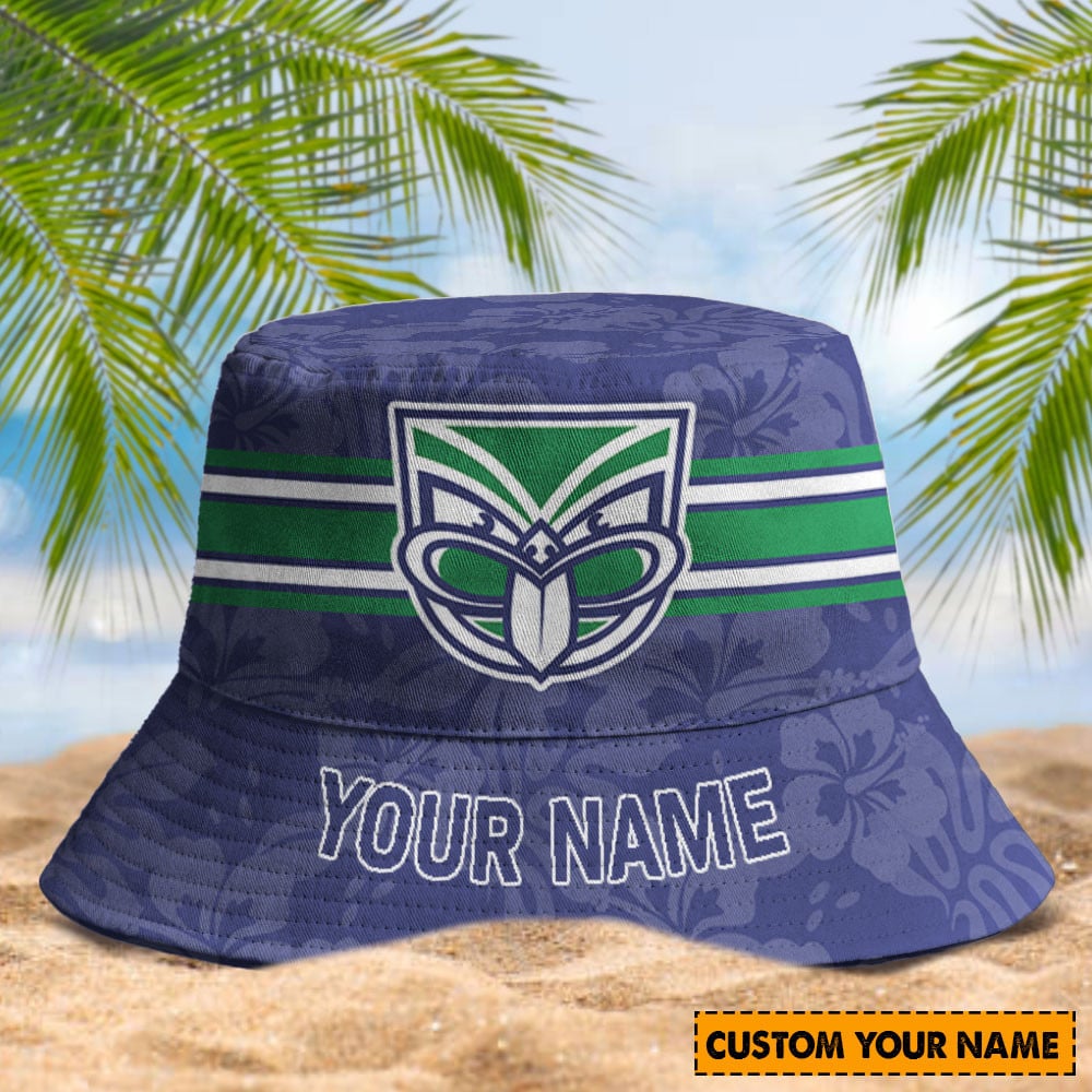 Nrl Warriors Custom Name Bucket Hat 