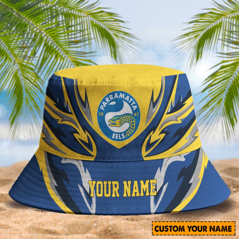 Parramatta Eels Custom Name Bucket Hat 