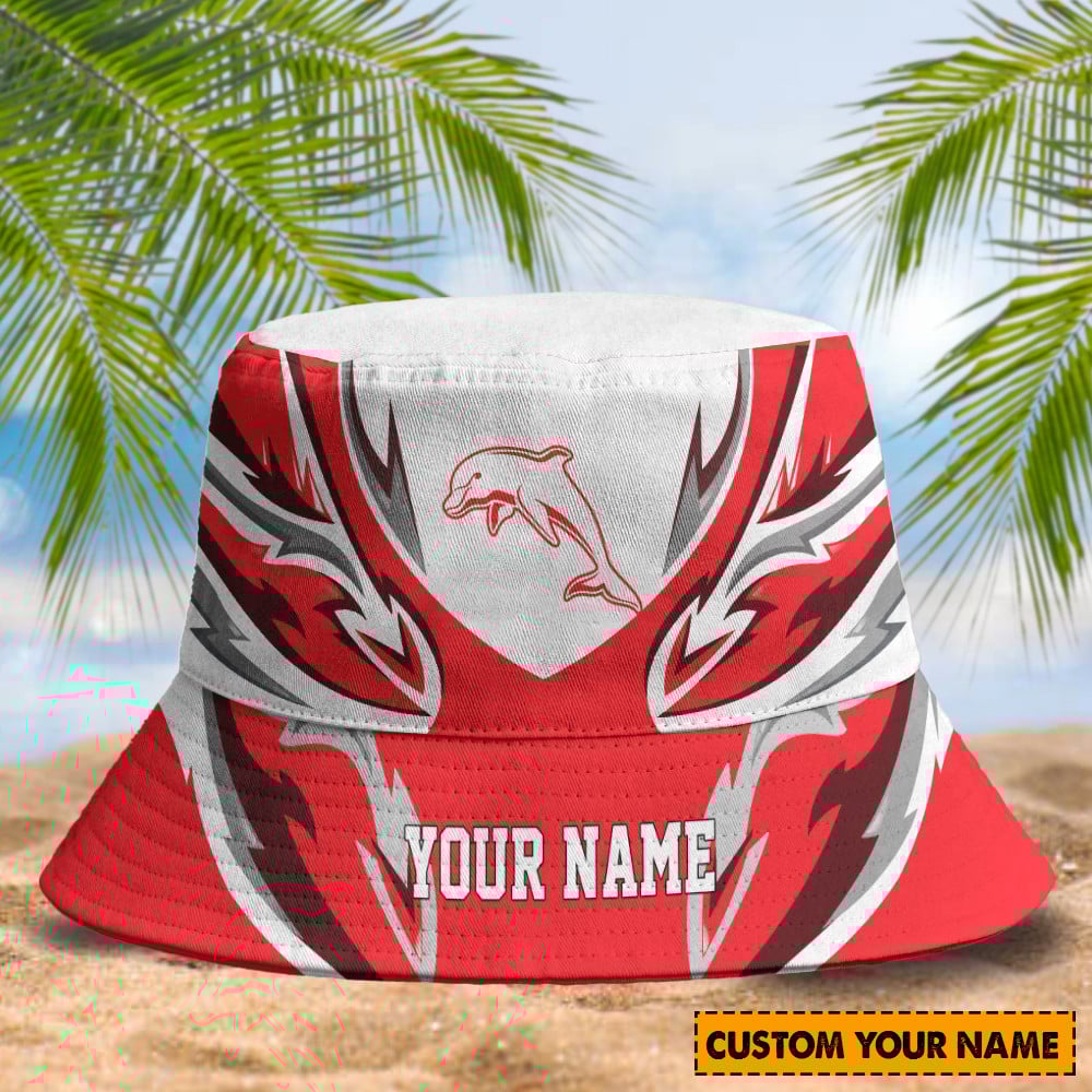 Dolphins Custom Name Bucket Hat 
