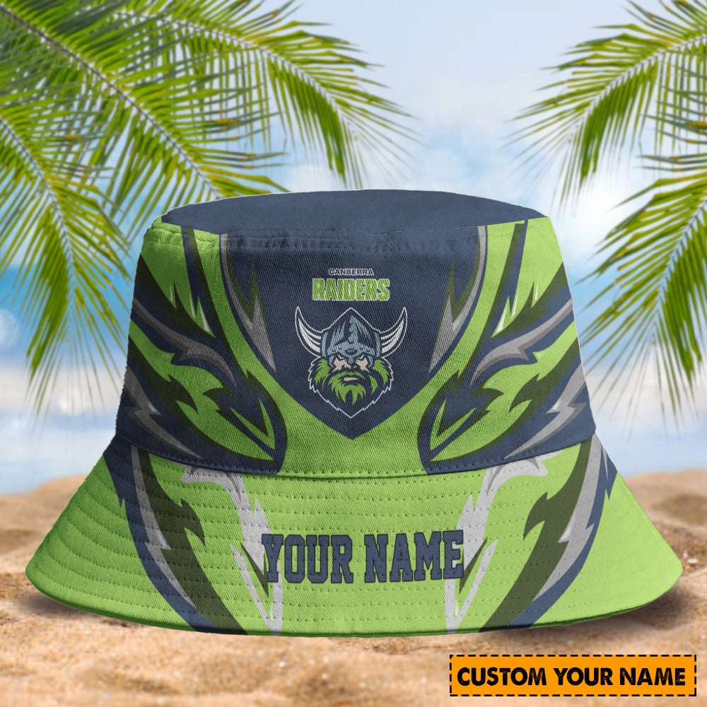 Canberra Raiders Custom Name Bucket Hat 