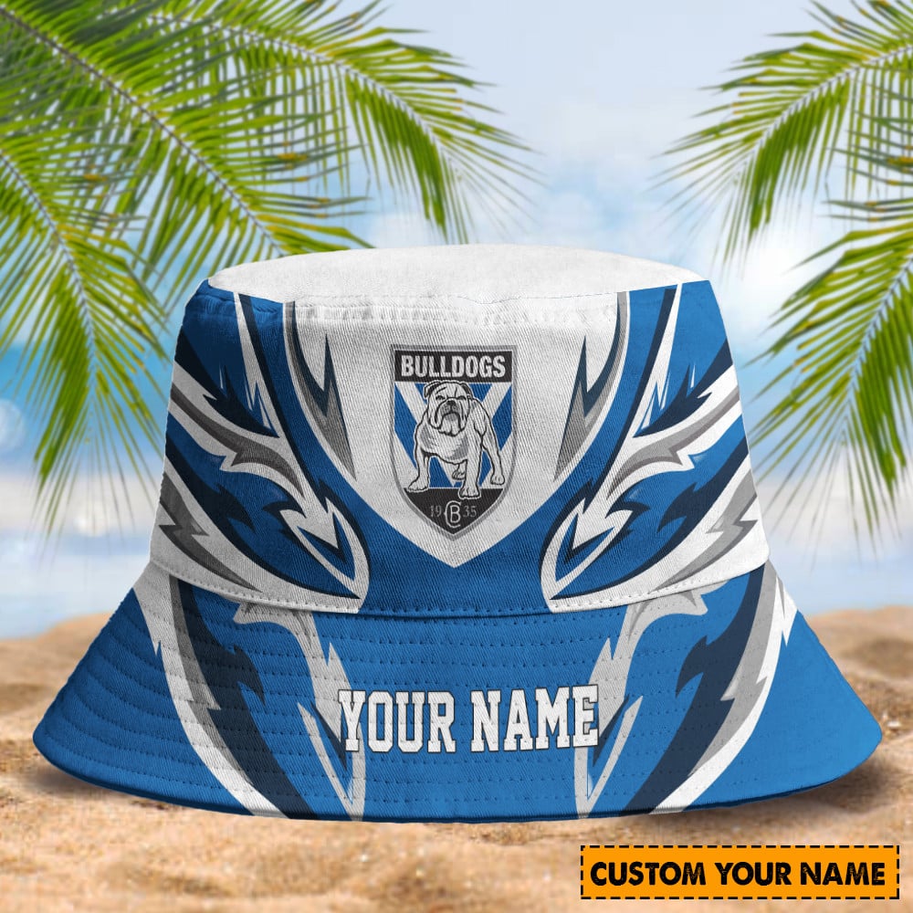 Canterbury-Bankstown Bulldogs Custom Name Bucket Hat 
