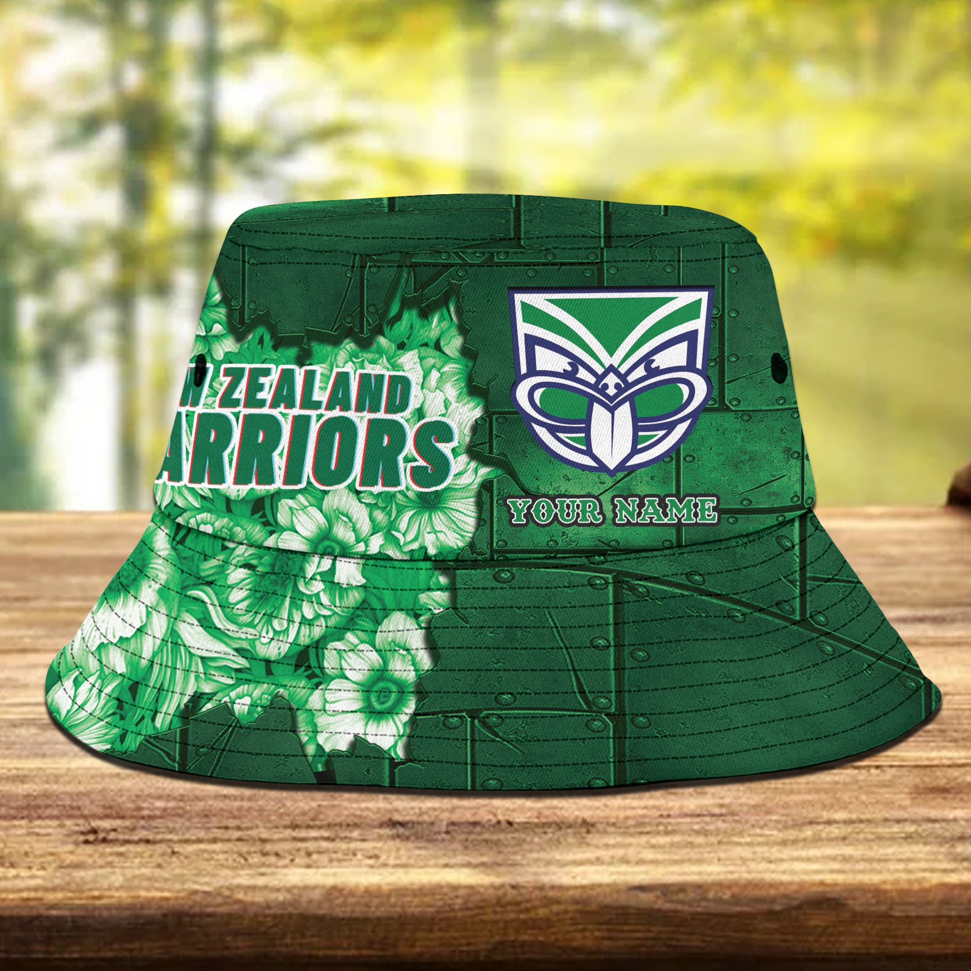 Nrl Warriors Personalized Flowers Bucket Hat Gift For Fans