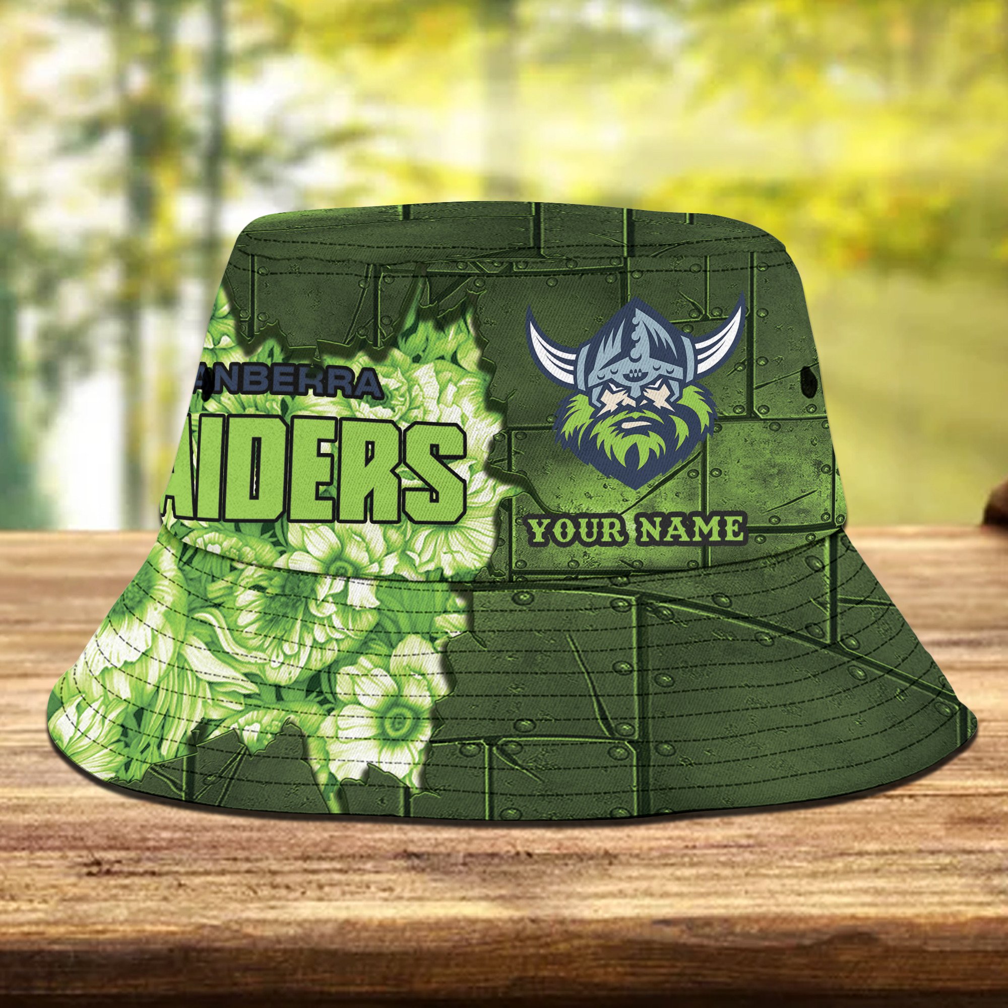 Nrl Raiders Personalized Flowers Bucket Hat Gift For Fans