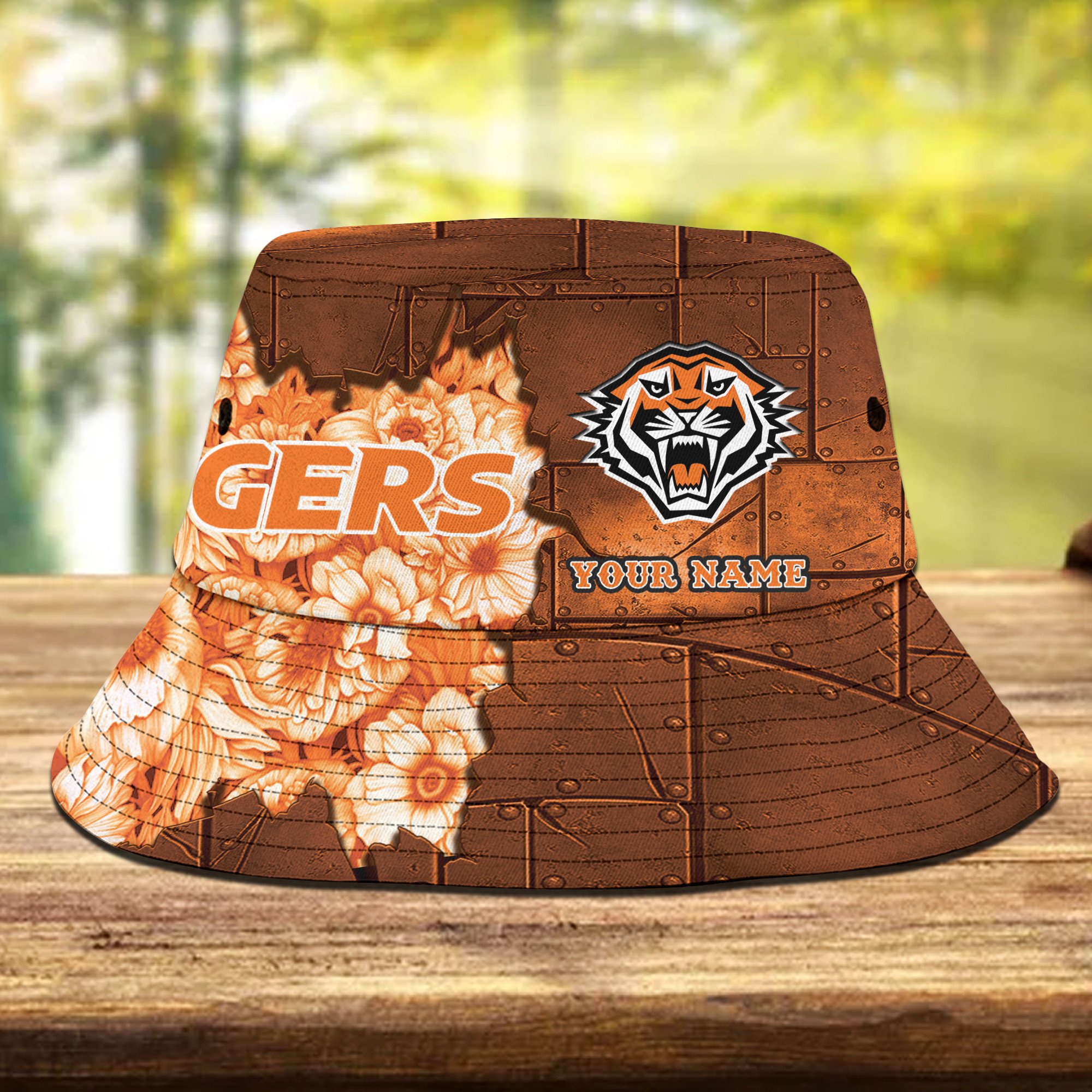 Nrl Tigers Personalized Flowers Bucket Hat Gift For Fans