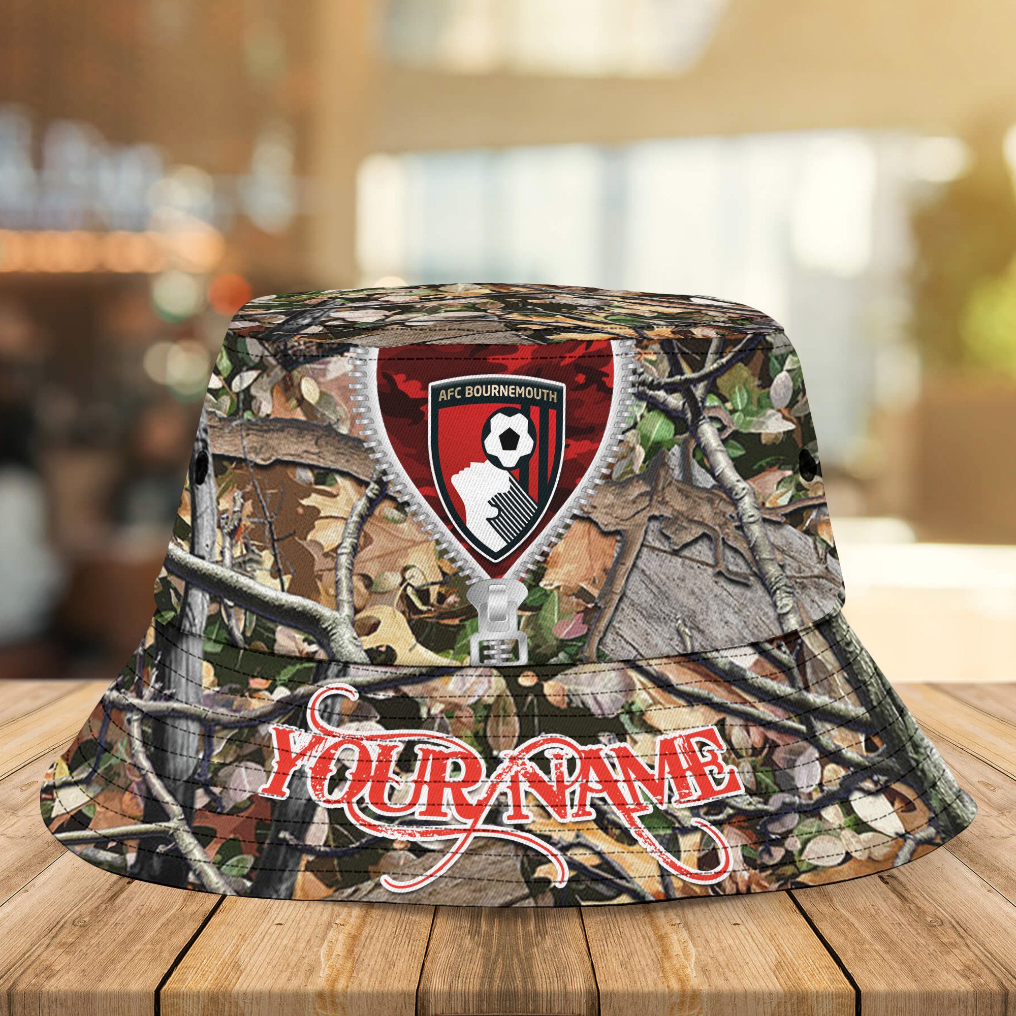Epl Bournemouth Personalized Bucket Hat For Fans