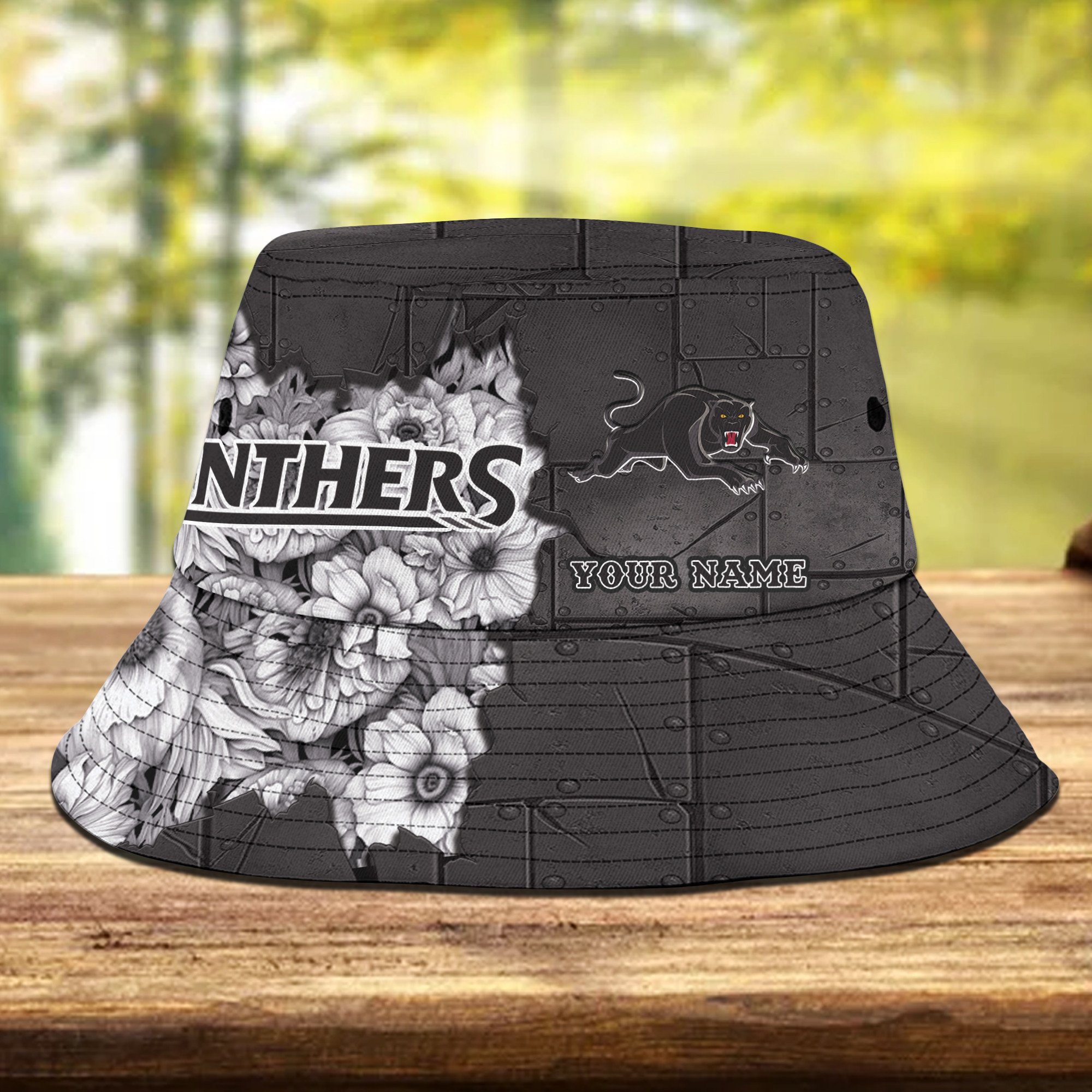 Nrl Panthers Personalized Flowers Bucket Hat Gift For Fans