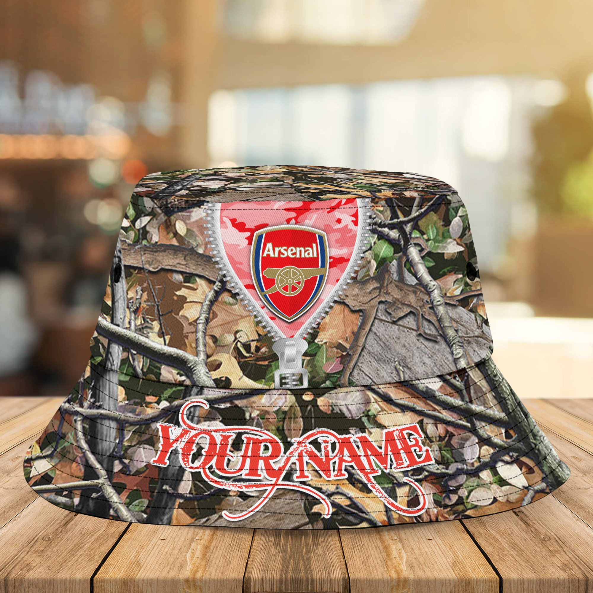 Epl Arsenal Personalized Bucket Hat For Fans