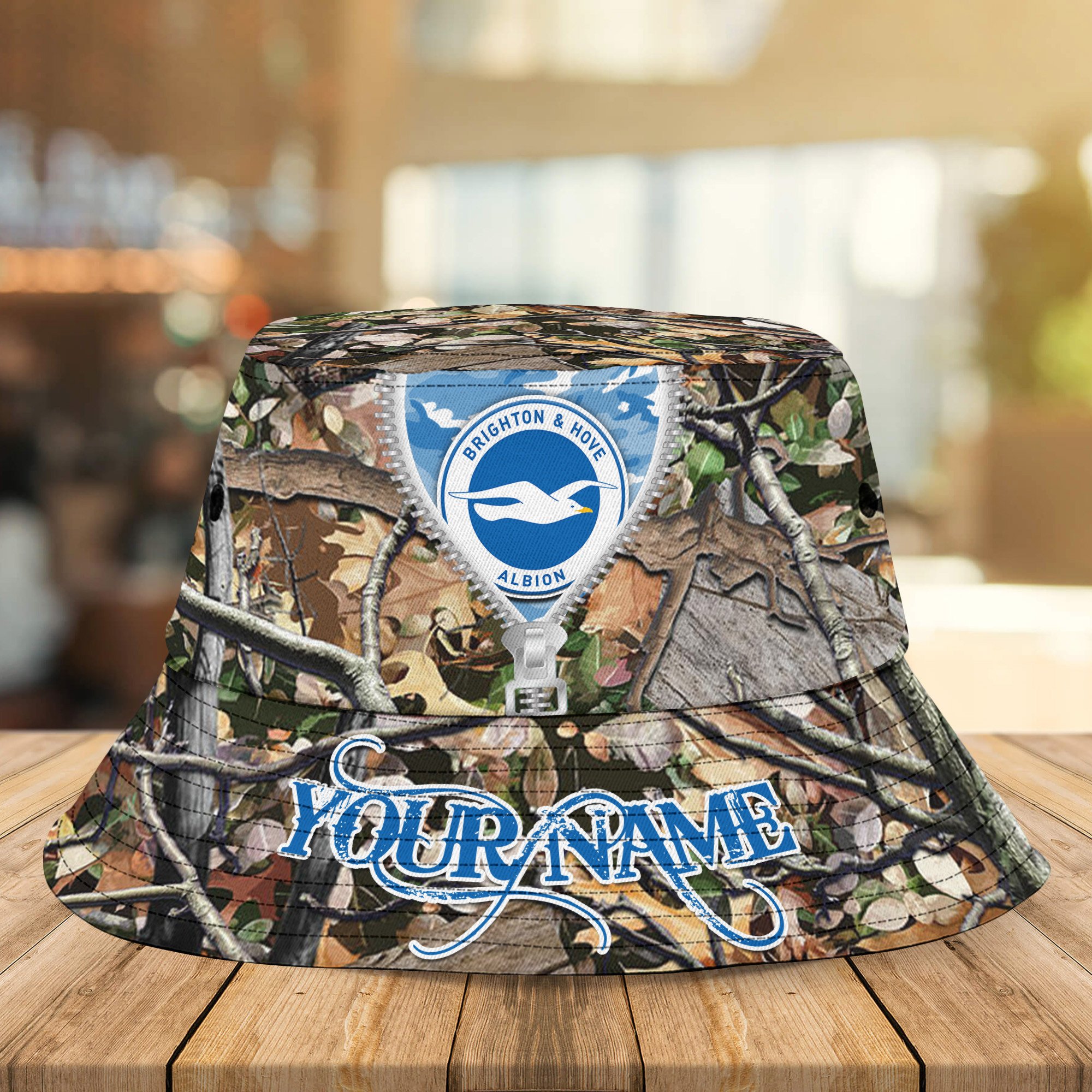 Epl Brighton And Hove Albion Personalized Bucket Hat For Fans