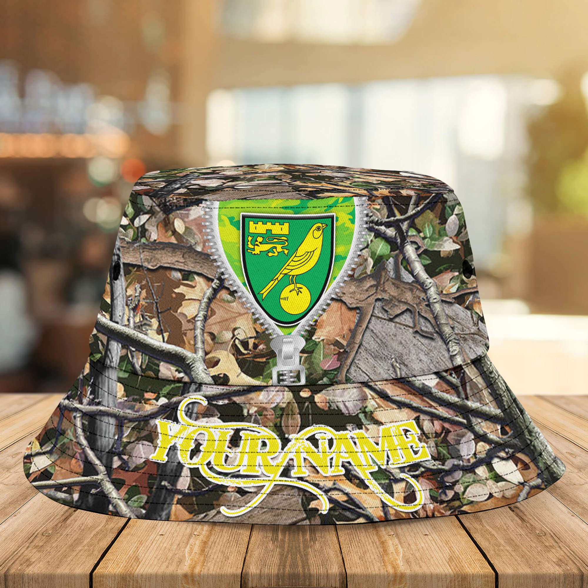Epl Norwich City Personalized Bucket Hat For Fans
