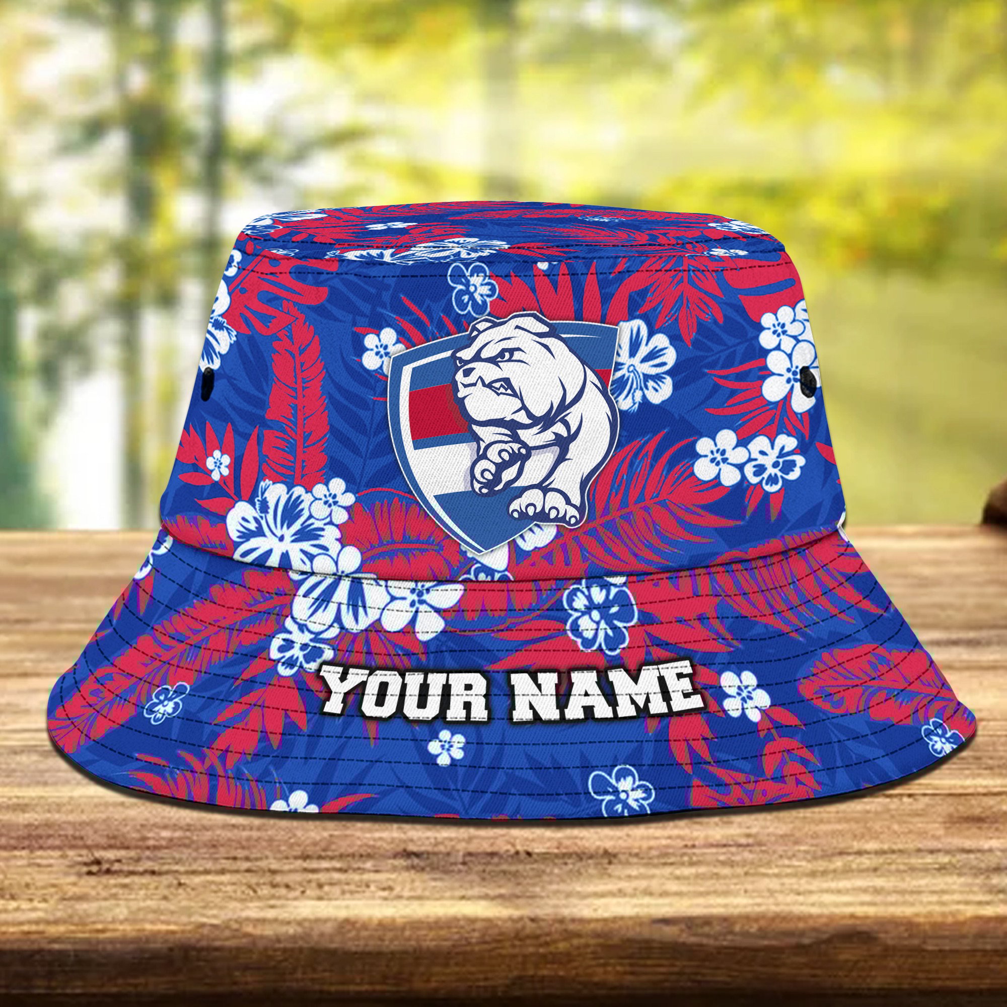 Afl Western Bulldogs Bucket Hat Personalized Flowers Gifts For Fans