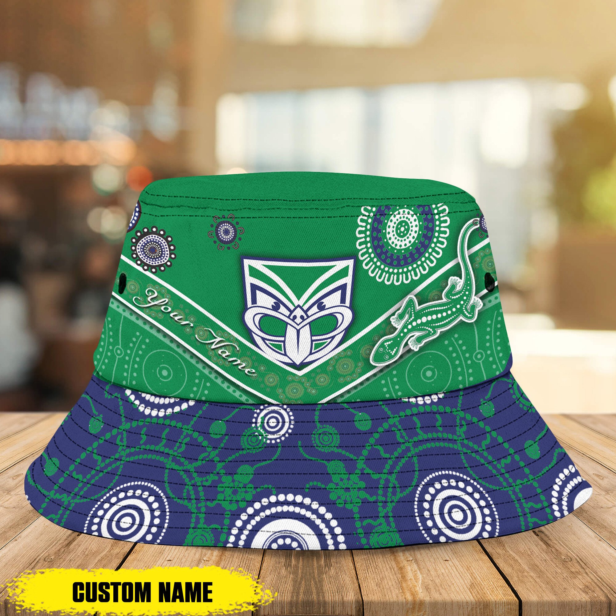 Nrl Warriors Personalized Bucket Hat For Fans