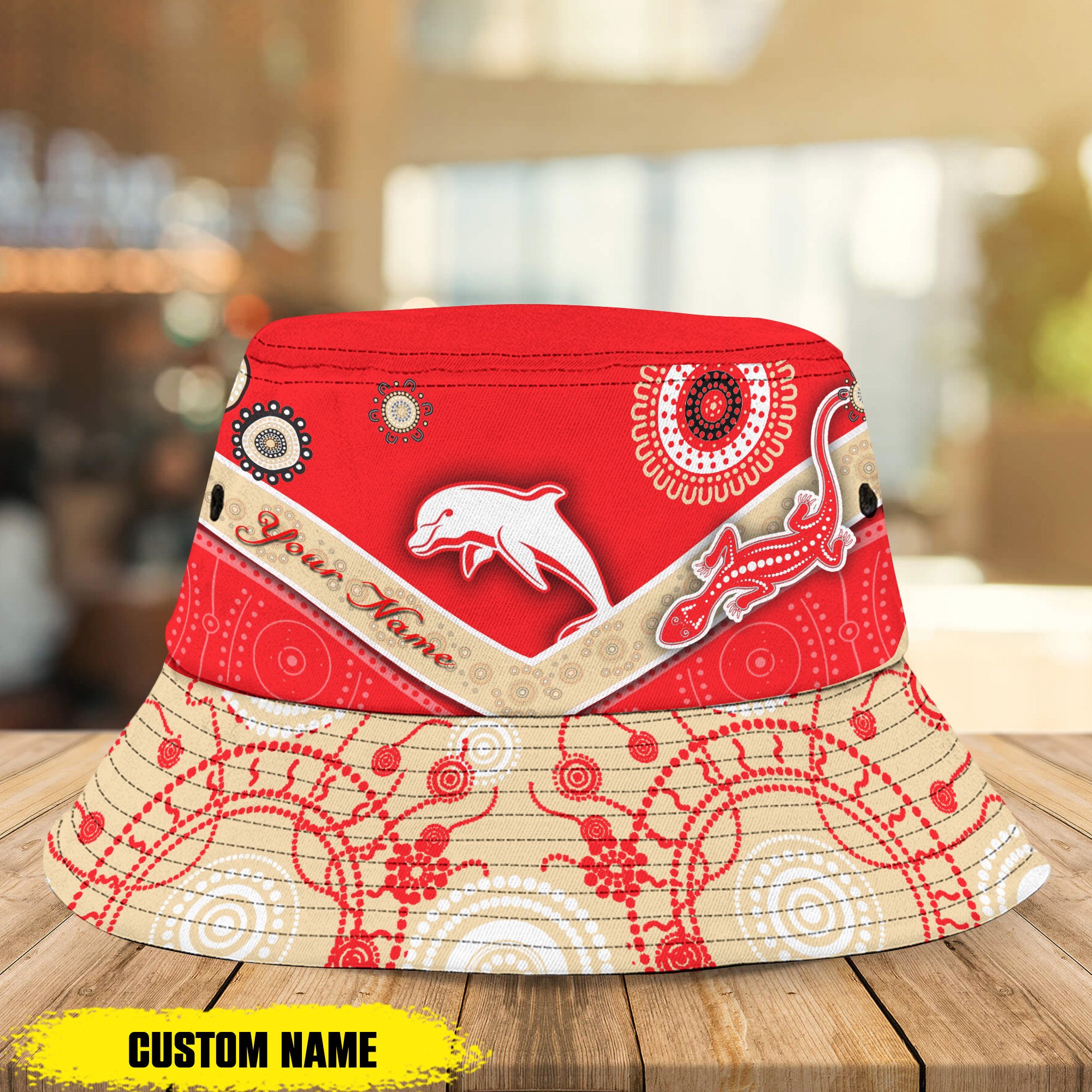 Nrl Dolphins Personalized Bucket Hat For Fans