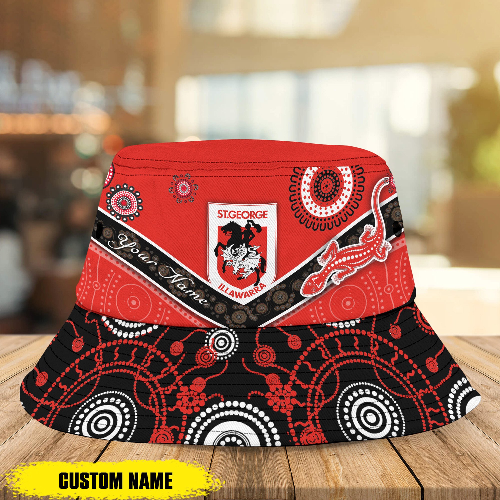 Nrl Dragons Personalized Bucket Hat For Fans