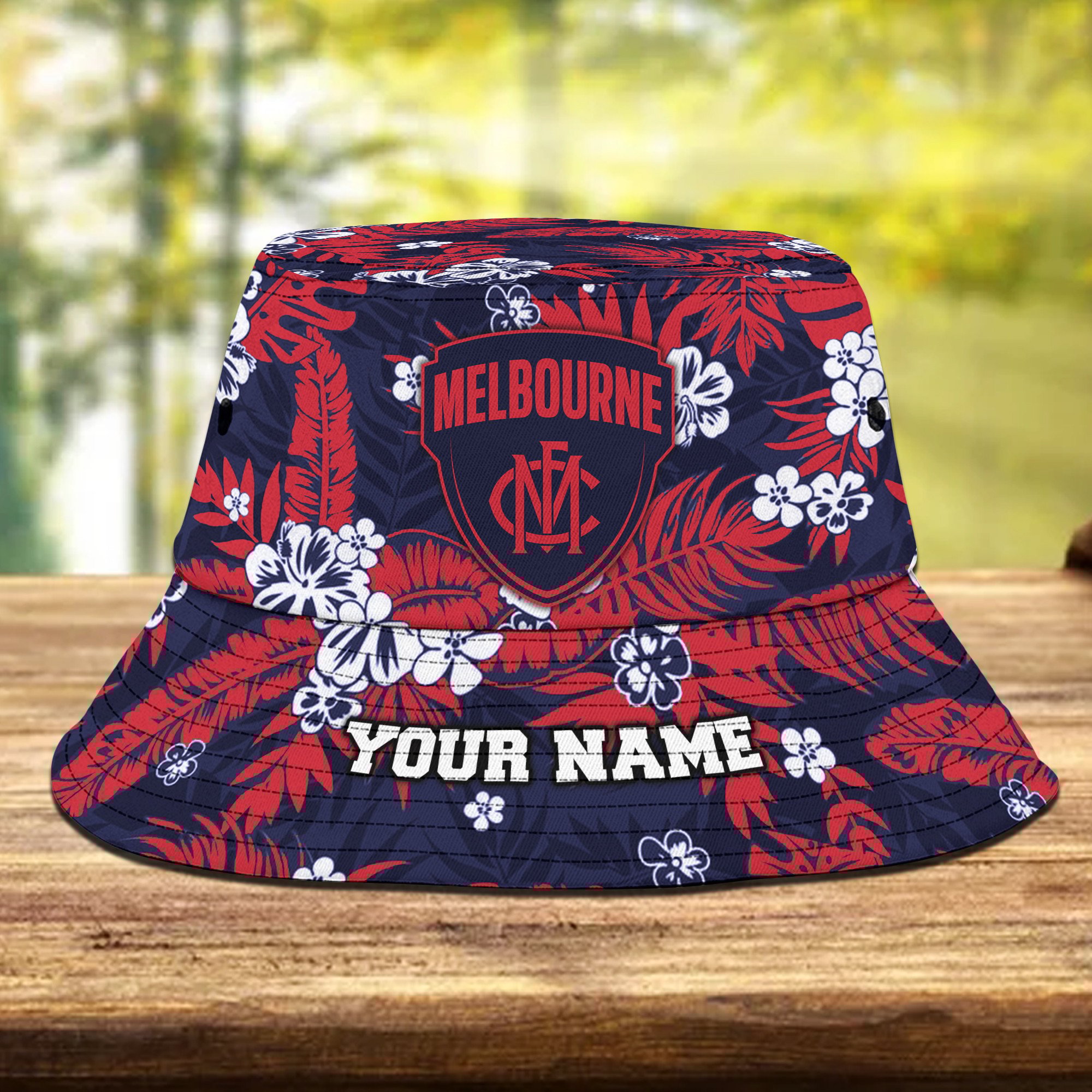 Afl Melbourne Demons Bucket Hat Personalized Flowers Gifts For Fans