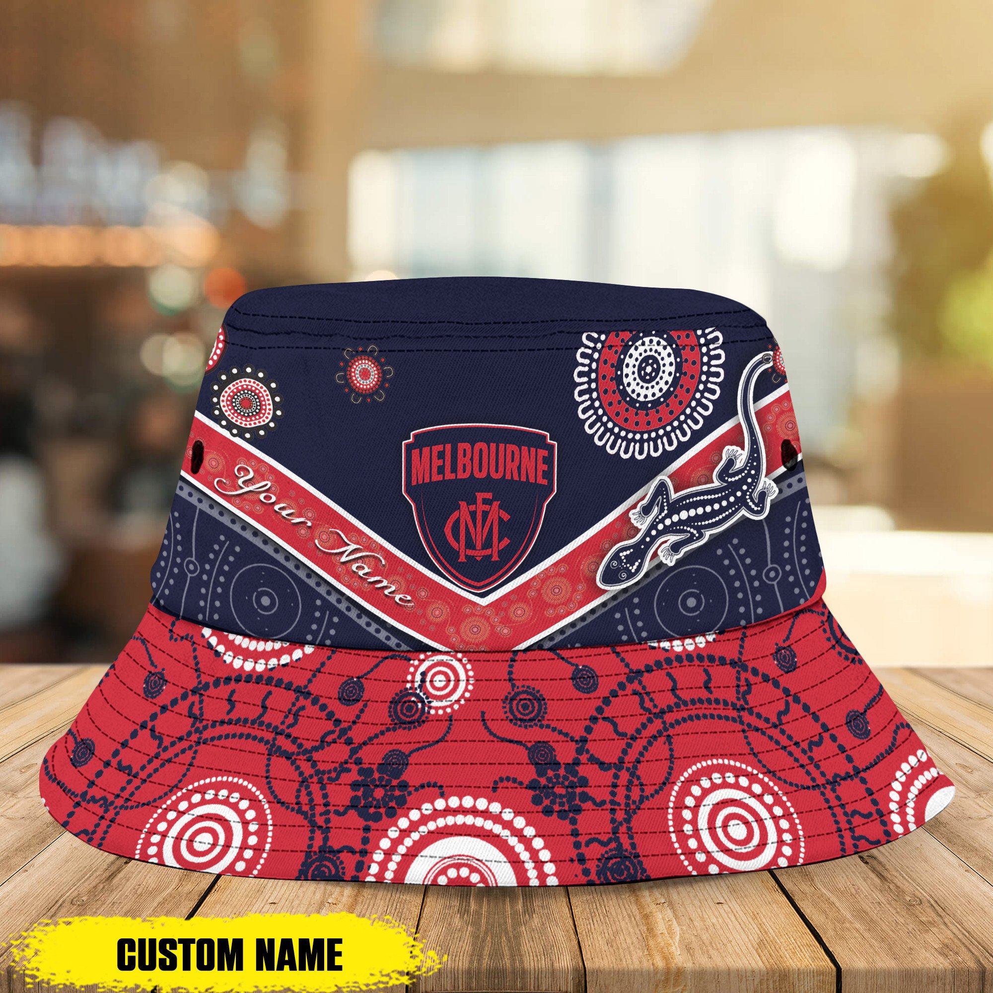 Afl Melbourne Demons Bucket Hat Personalized For Fans