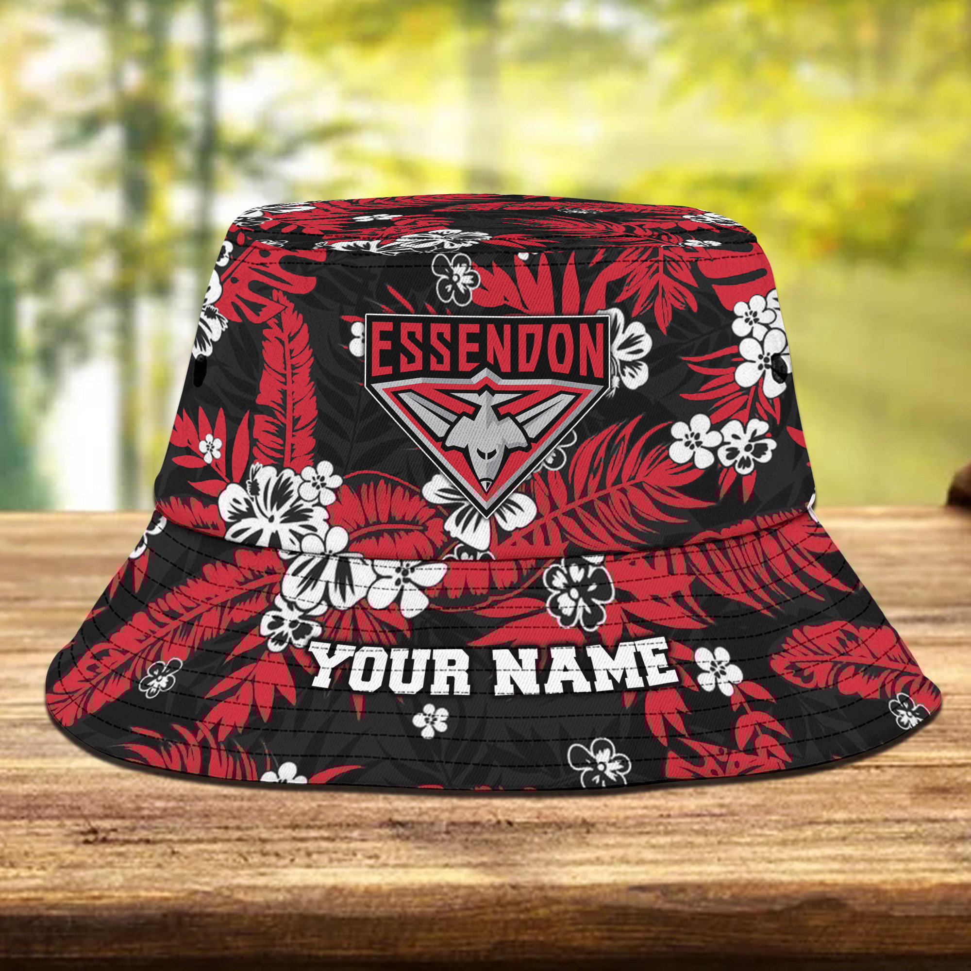 Afl Essendon Bombers Bucket Hat Personalized Flowers Gifts For Fans