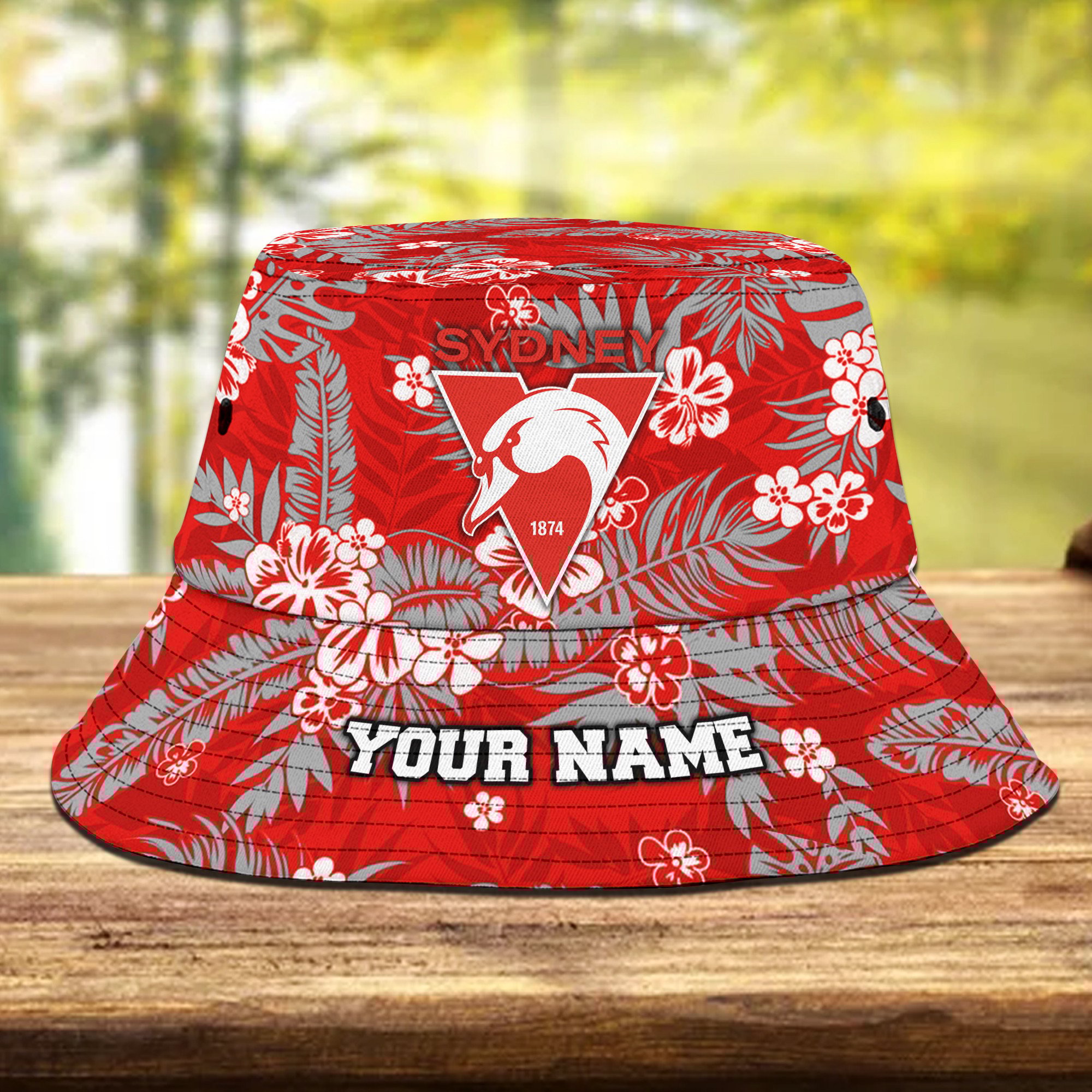Afl Sydney Swans Bucket Hat Personalized Flowers Gifts For Fans