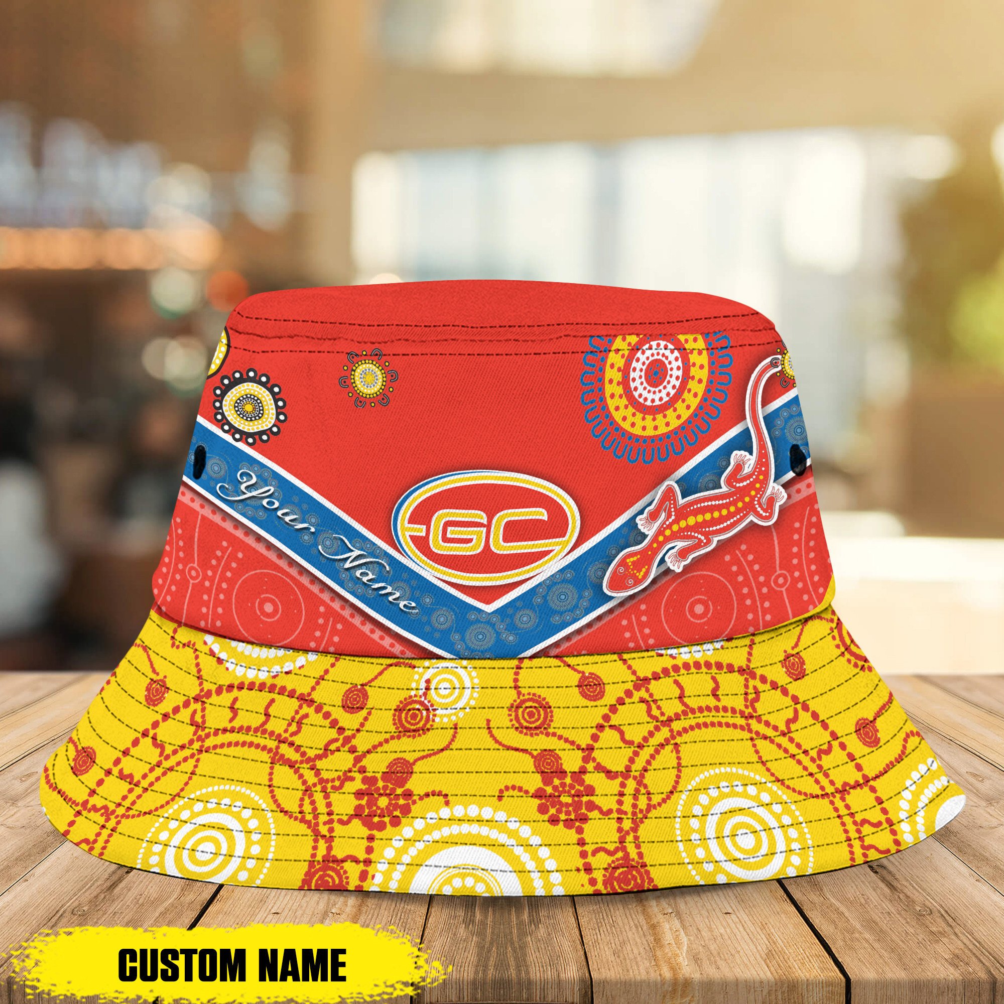 Afl Gold Coast Suns Bucket Hat Personalized For Fans