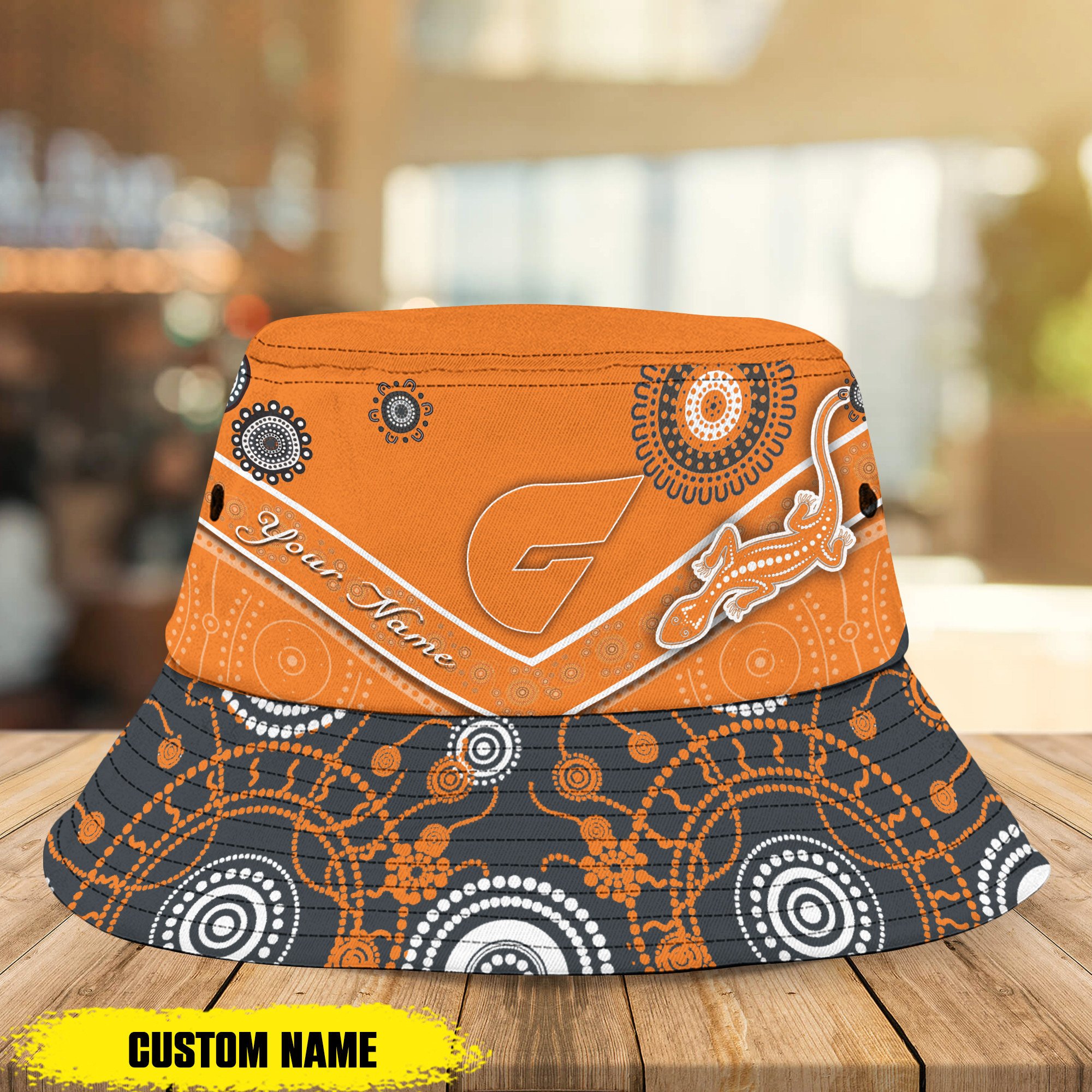 Afl Greater Western Sydney Giants Bucket Hat Personalized For Fans