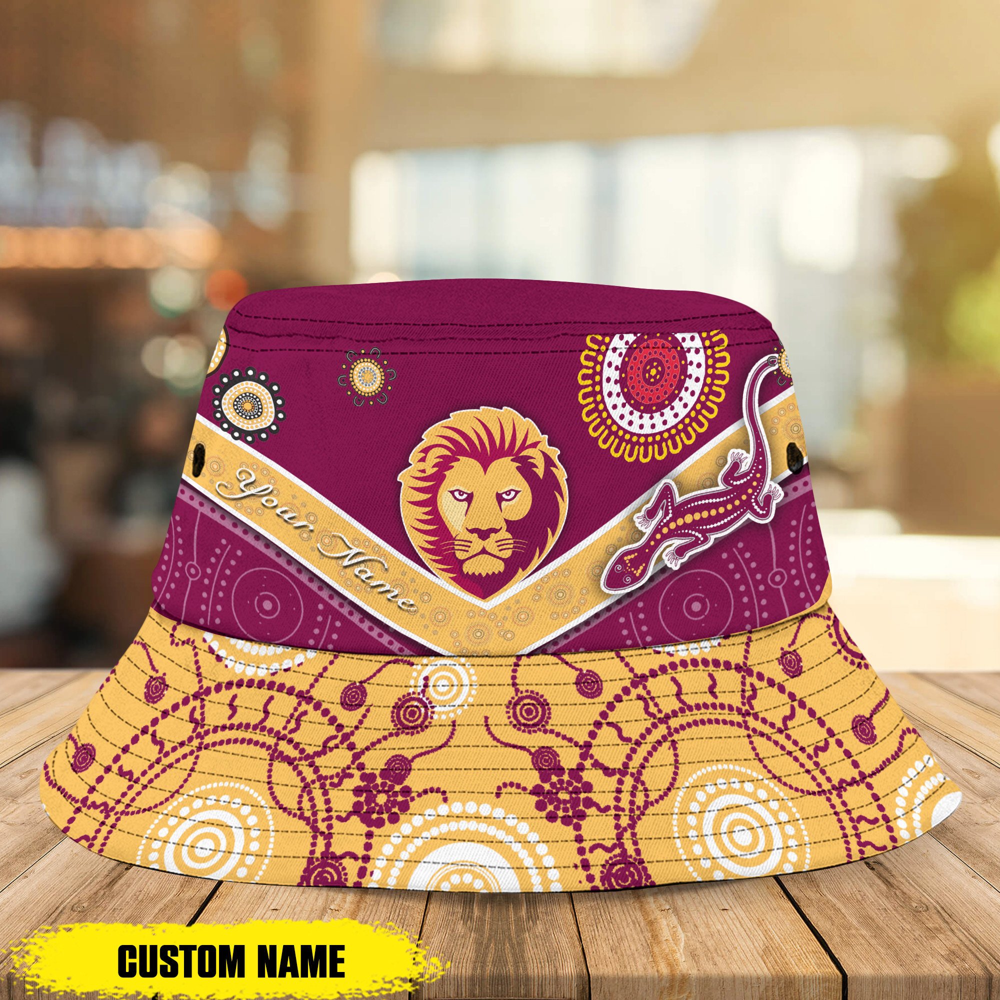 Afl Brisbane Lions Bucket Hat Personalized For Fans