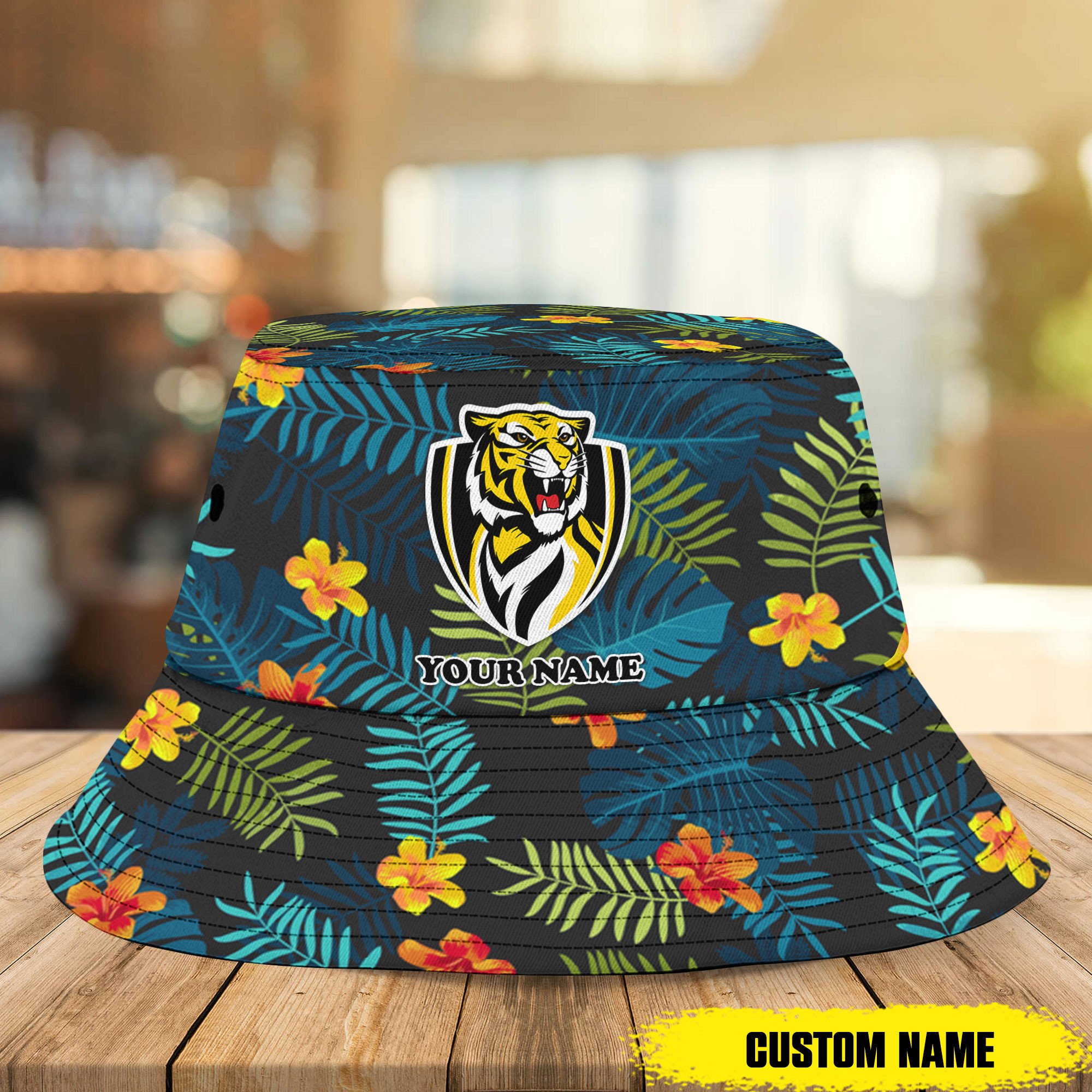 Afl Richmond Tigers Bucket Hat Custom Name Flowers Gifts For Fans