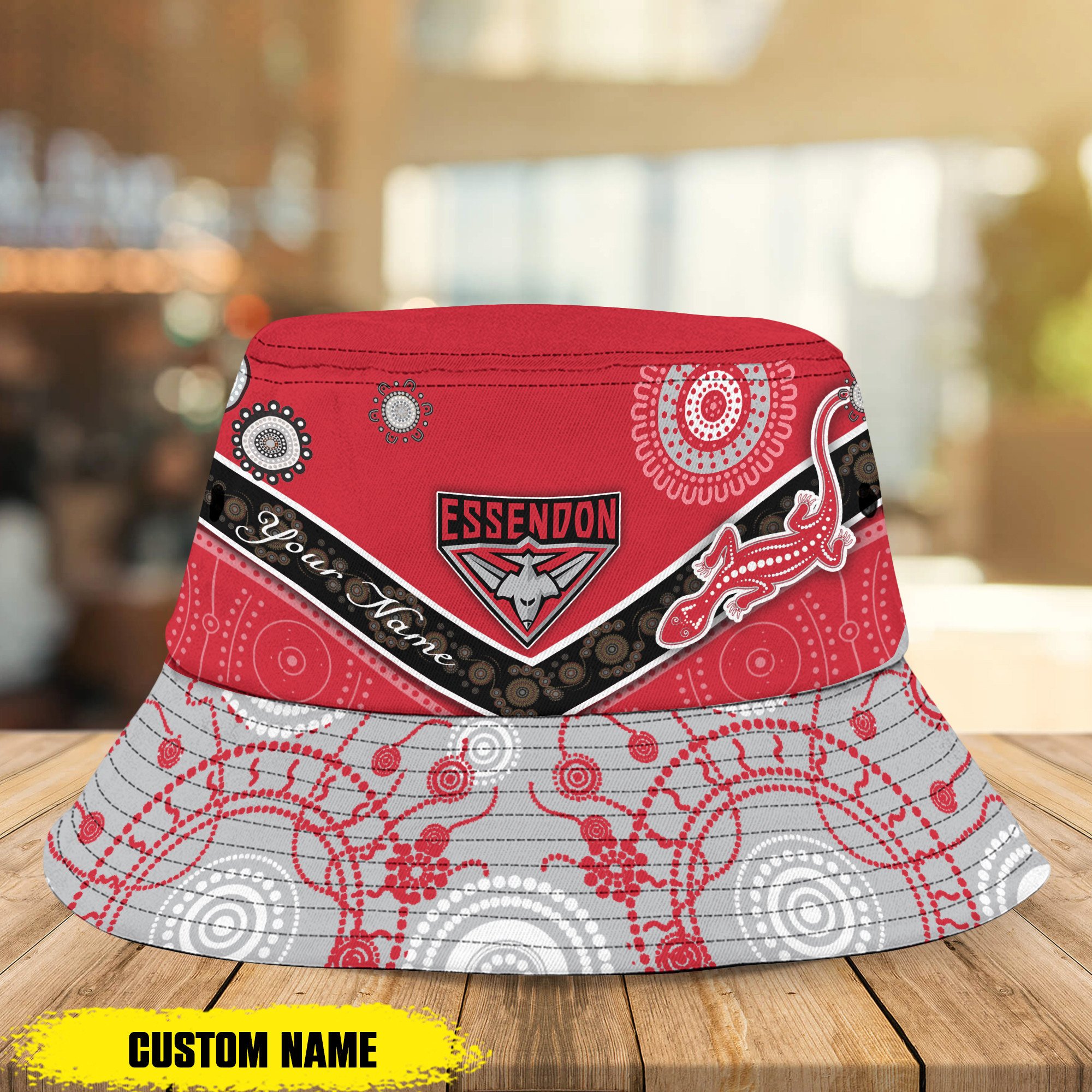 Afl Essendon Bombers Bucket Hat Personalized For Fans
