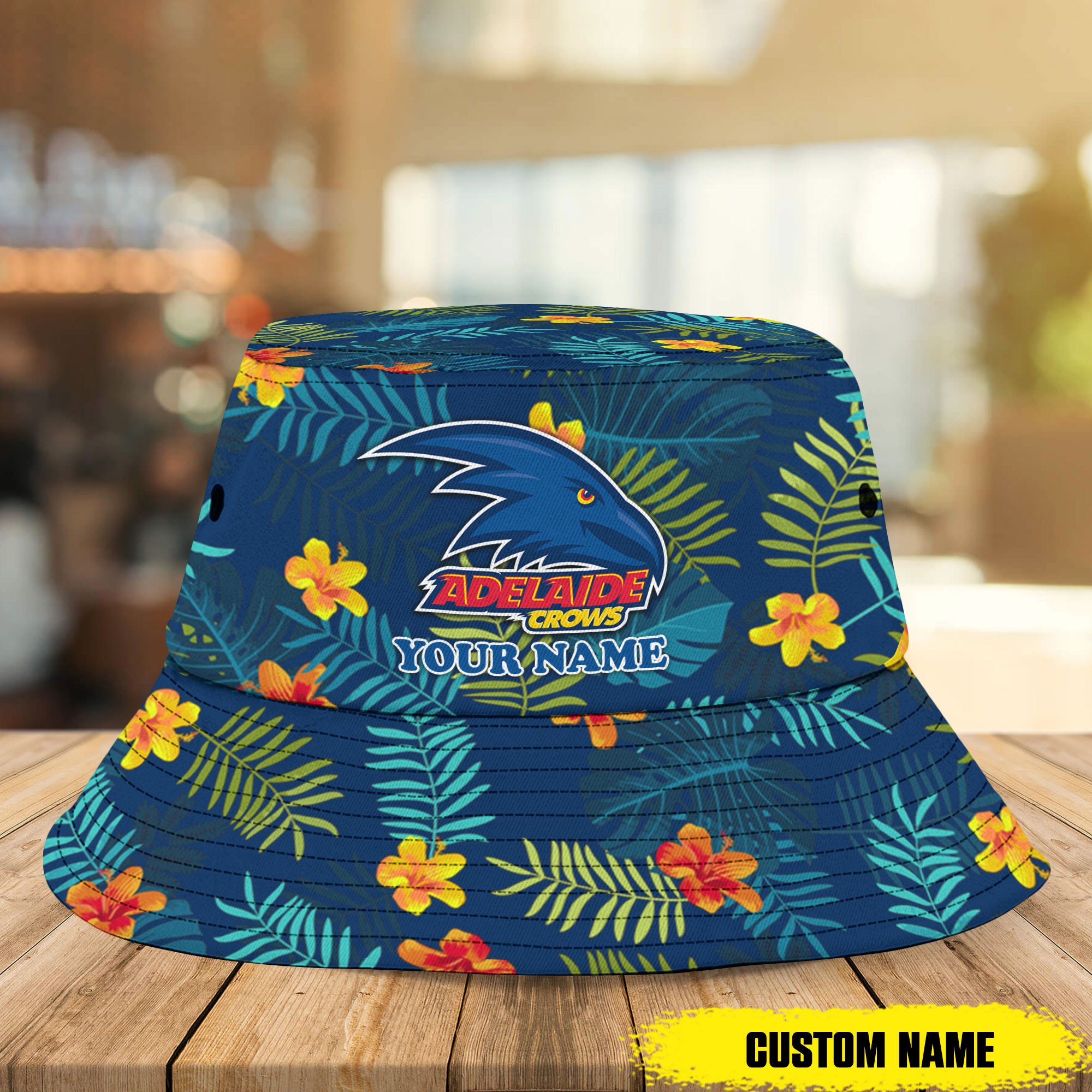 Afl Adelaide Crows Bucket Hat Custom Name Flowers Gifts For Fans